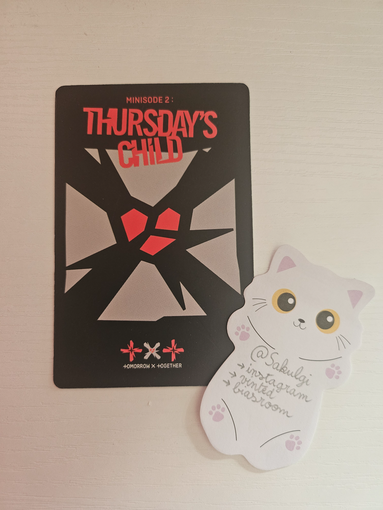 TOMORROW X TOGETHER Soobin TOMORROW X TOGETHER - Soobin - Minisode 2: Thursday's Child Album album inclusion hate version lenticular listing photo 2