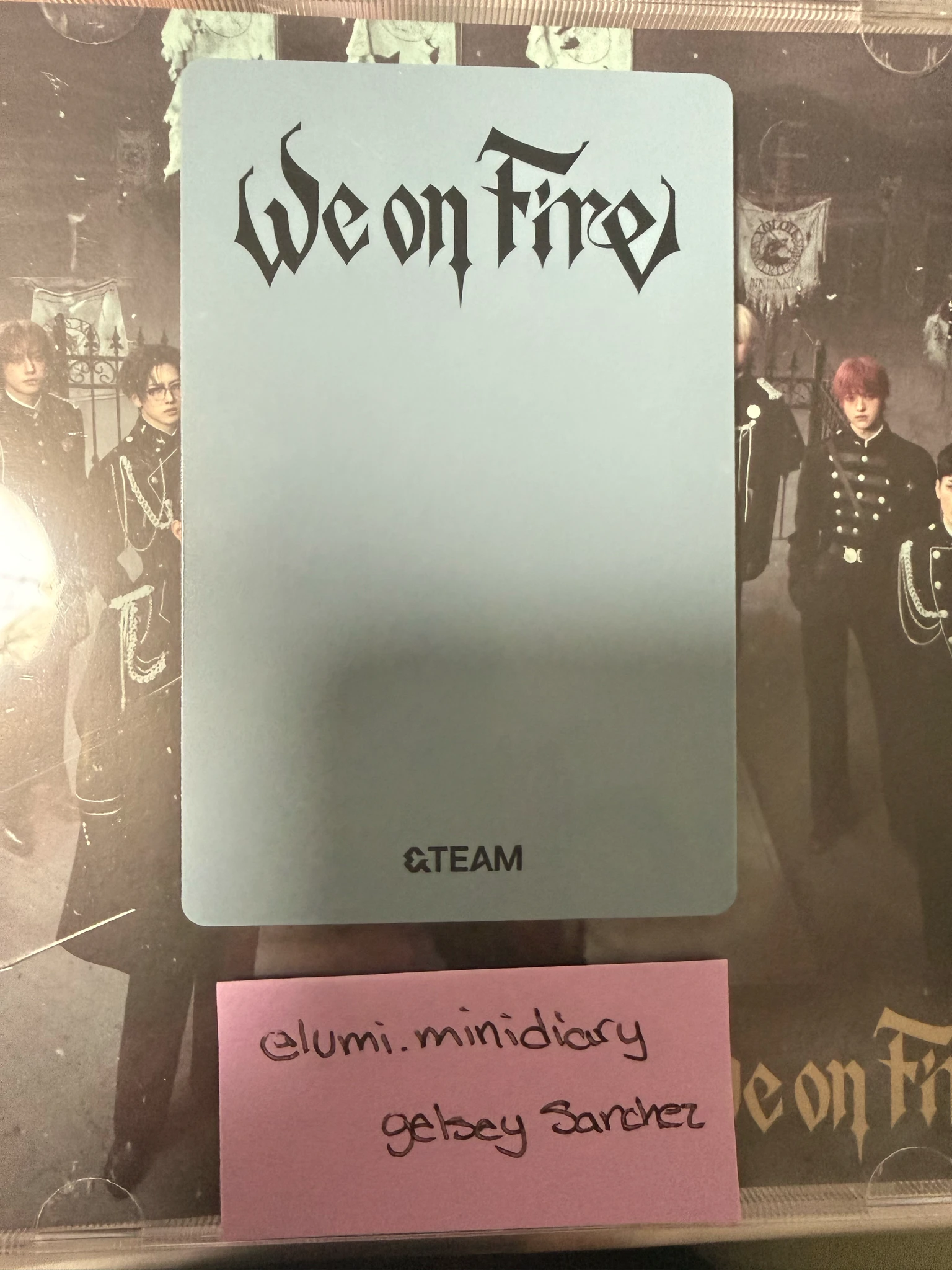 &TEAM Yuma &TEAM - Yuma - We on Fire  Album kpop nara standard version listing photo 2