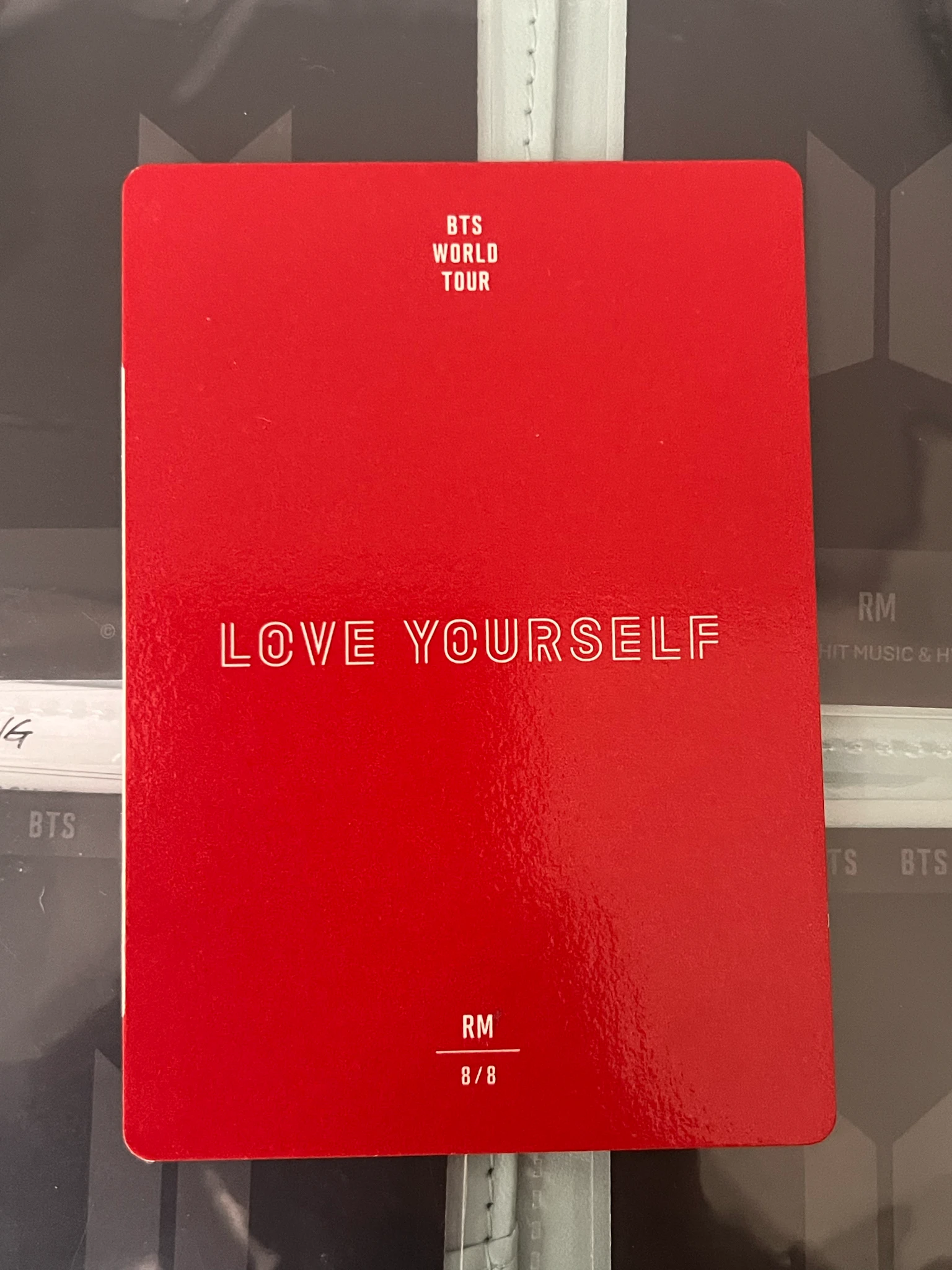 BTS RM BTS - RM - Love Yourself World Tour Event mini photocard japan listing photo 2