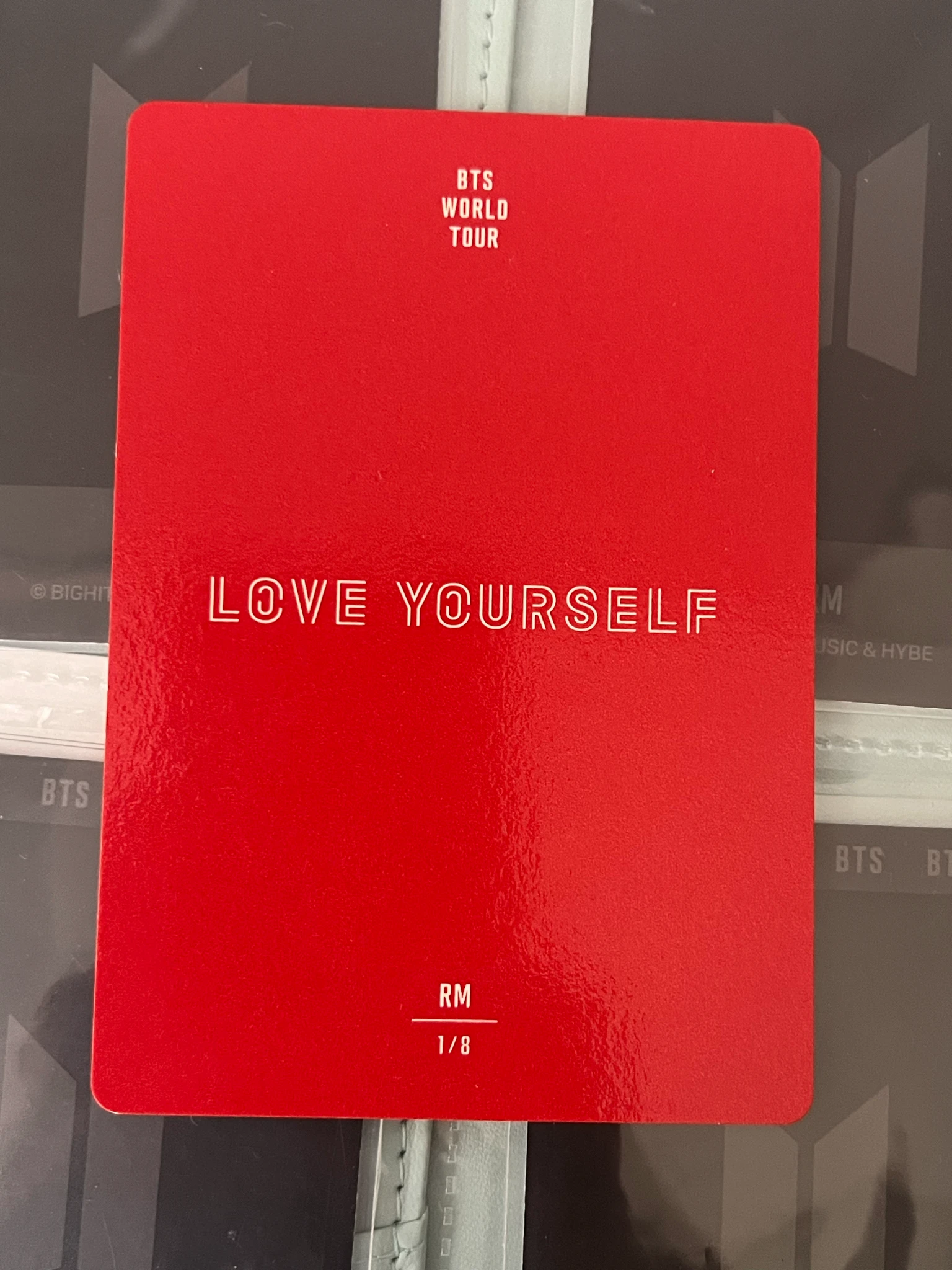 BTS RM BTS - RM - Love Yourself World Tour Event mini photocard japan listing photo 2