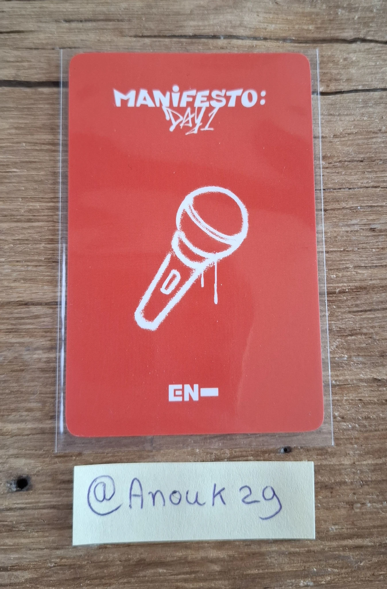 ENHYPEN Jay ENHYPEN - Jay - MANIFESTO: DAY 1 Album pre-order benefit (pob) holographic (hologram) musicplant listing photo 2