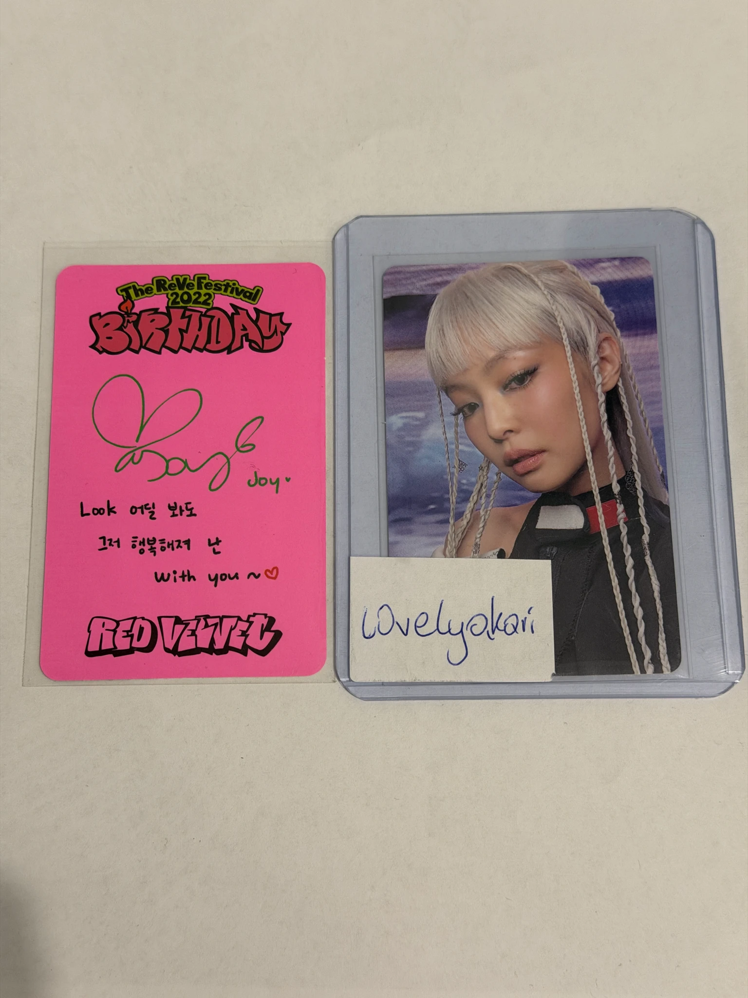 Red Velvet Joy Red Velvet - Joy - The ReVe Festival 2022 – Birthday Album album photocard photobook version listing photo 2