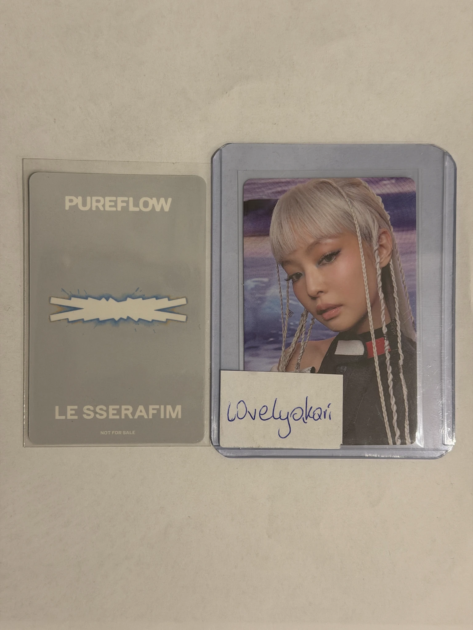 LE SSERAFIM Huh Yunjin LE SSERAFIM - Huh Yunjin - PUREFLOW pt.1 Album pob (pre-order benefit) tower records japan listing photo 2