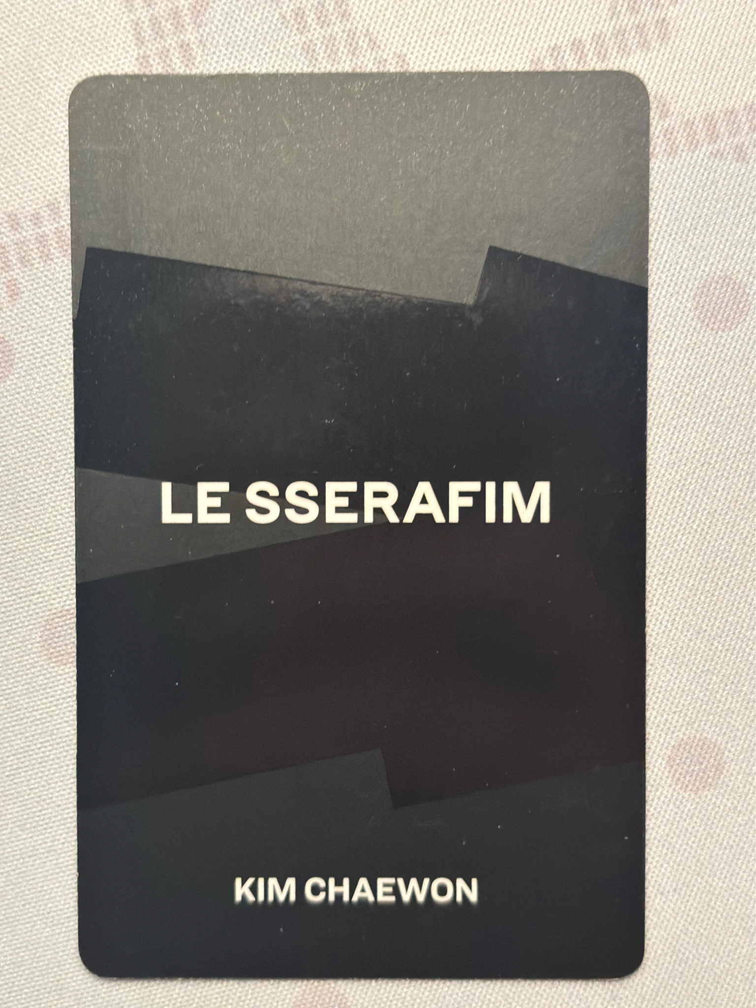 LE SSERAFIM Kim Chaewon LE SSERAFIM - Kim Chaewon - FEARLESS Album album photocard black petrol version listing photo 2