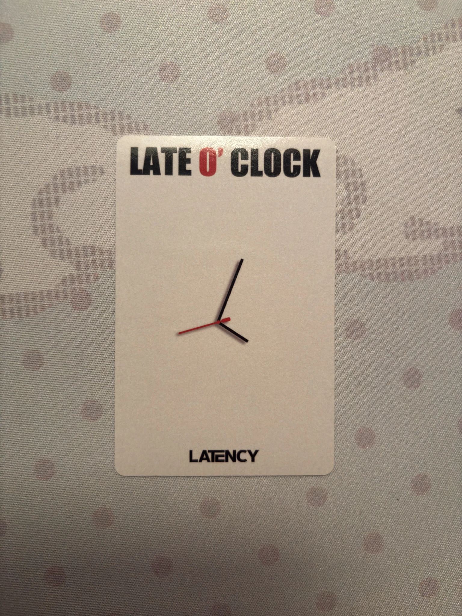 Latency Jeewon Latency - Jeewon - LATE O’ CLOCK Album listing photo 2
