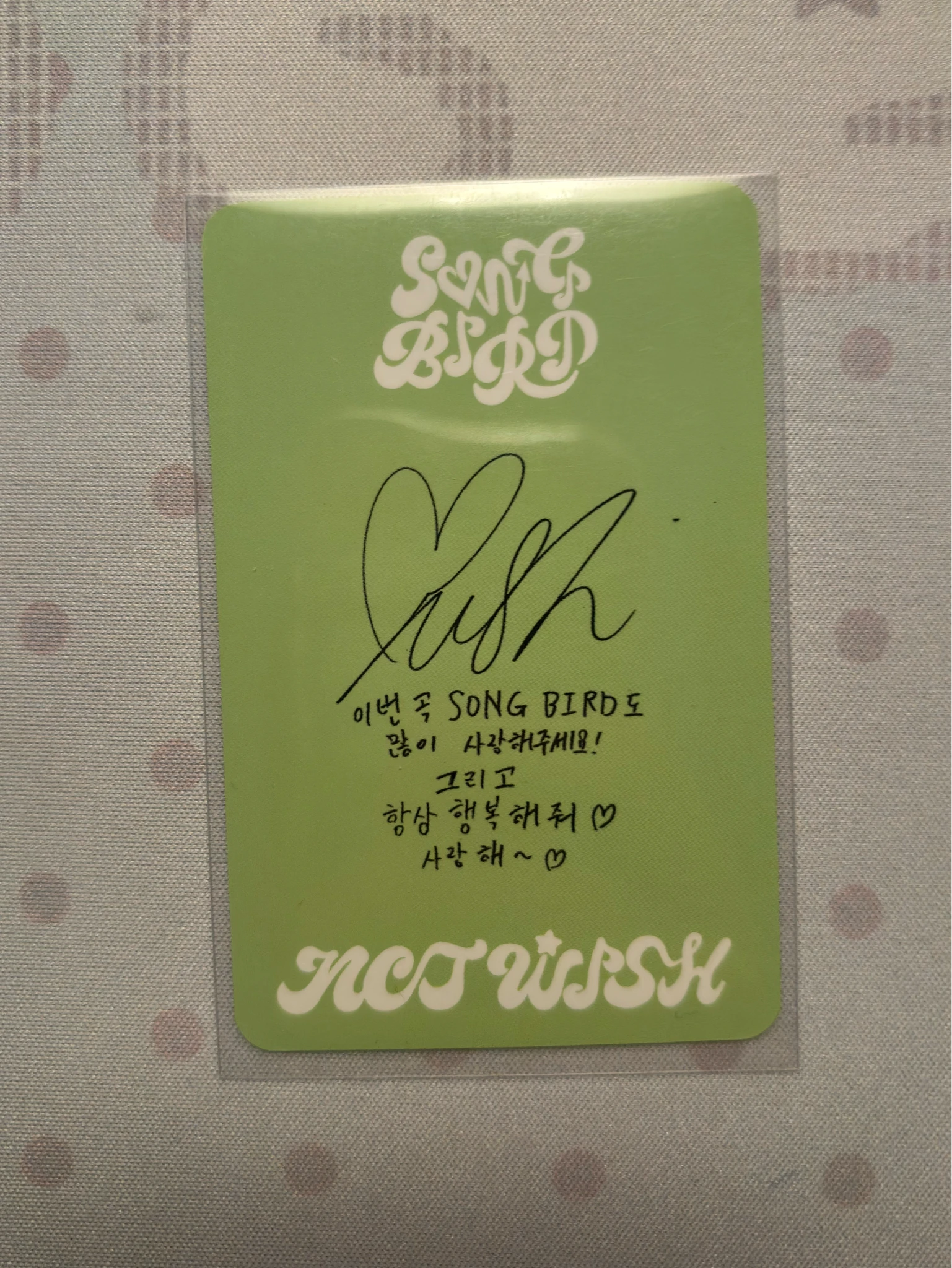 NCT WISH Yushi NCT Wish - Yushi - Songbird Album listing photo 2