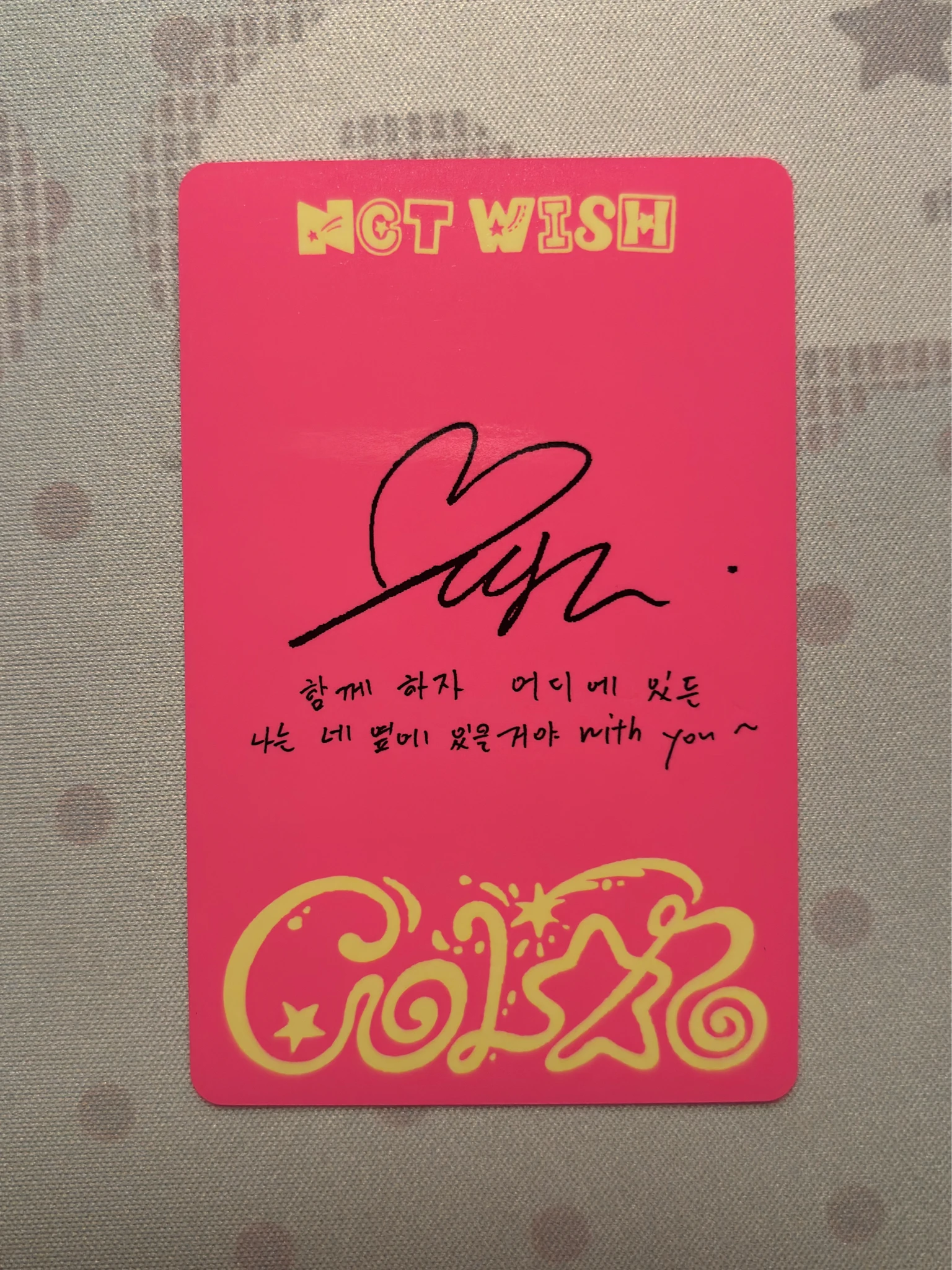 NCT WISH Yushi NCT Wish - Yushi - COLOR Album album photocard photobook version listing photo 2