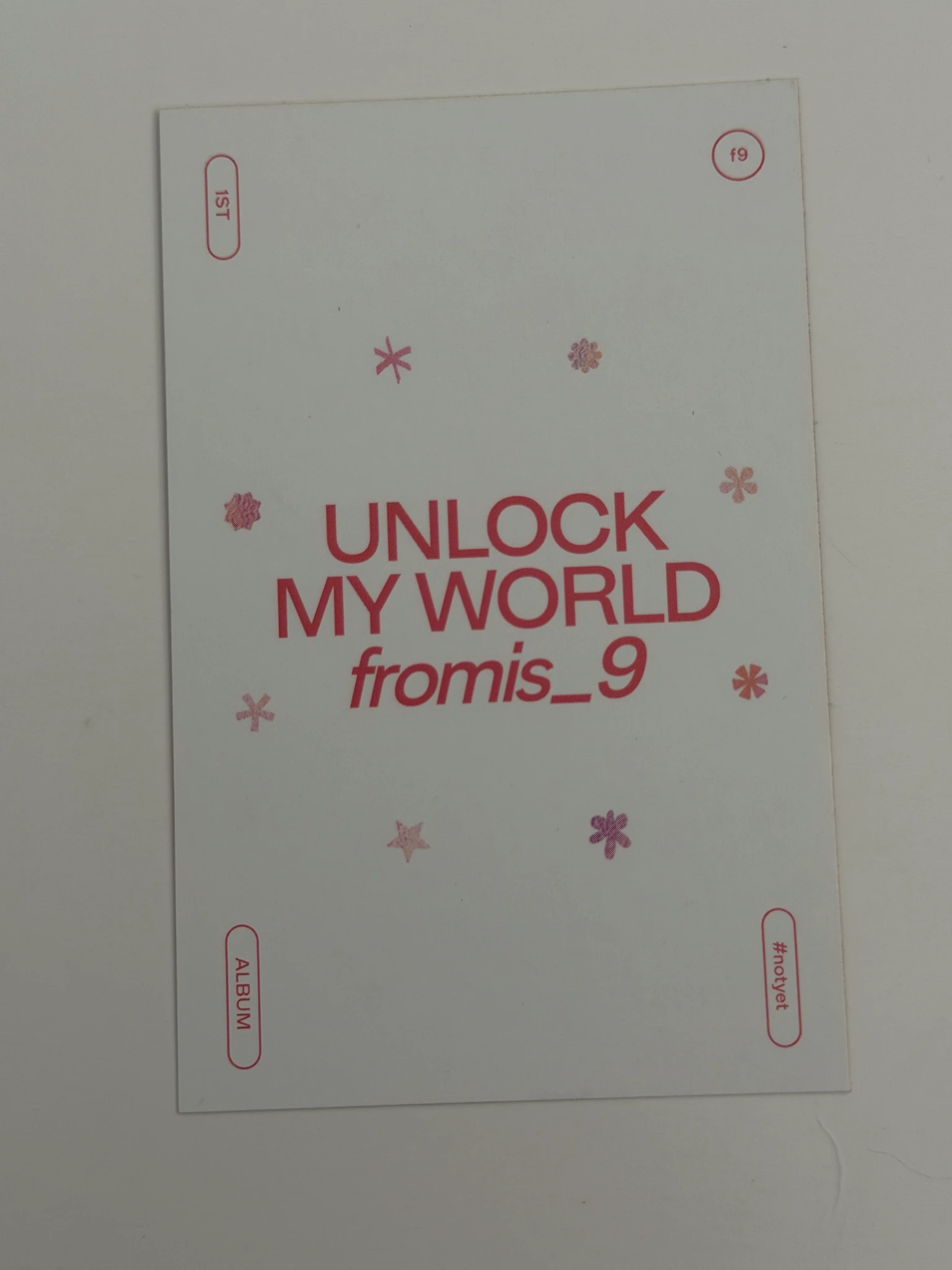 fromis_9 Seoyeon (Y:SY) fromis_9 - Seoyeon - Unlock My World Album mini card #notyet version album inclusion listing photo 2