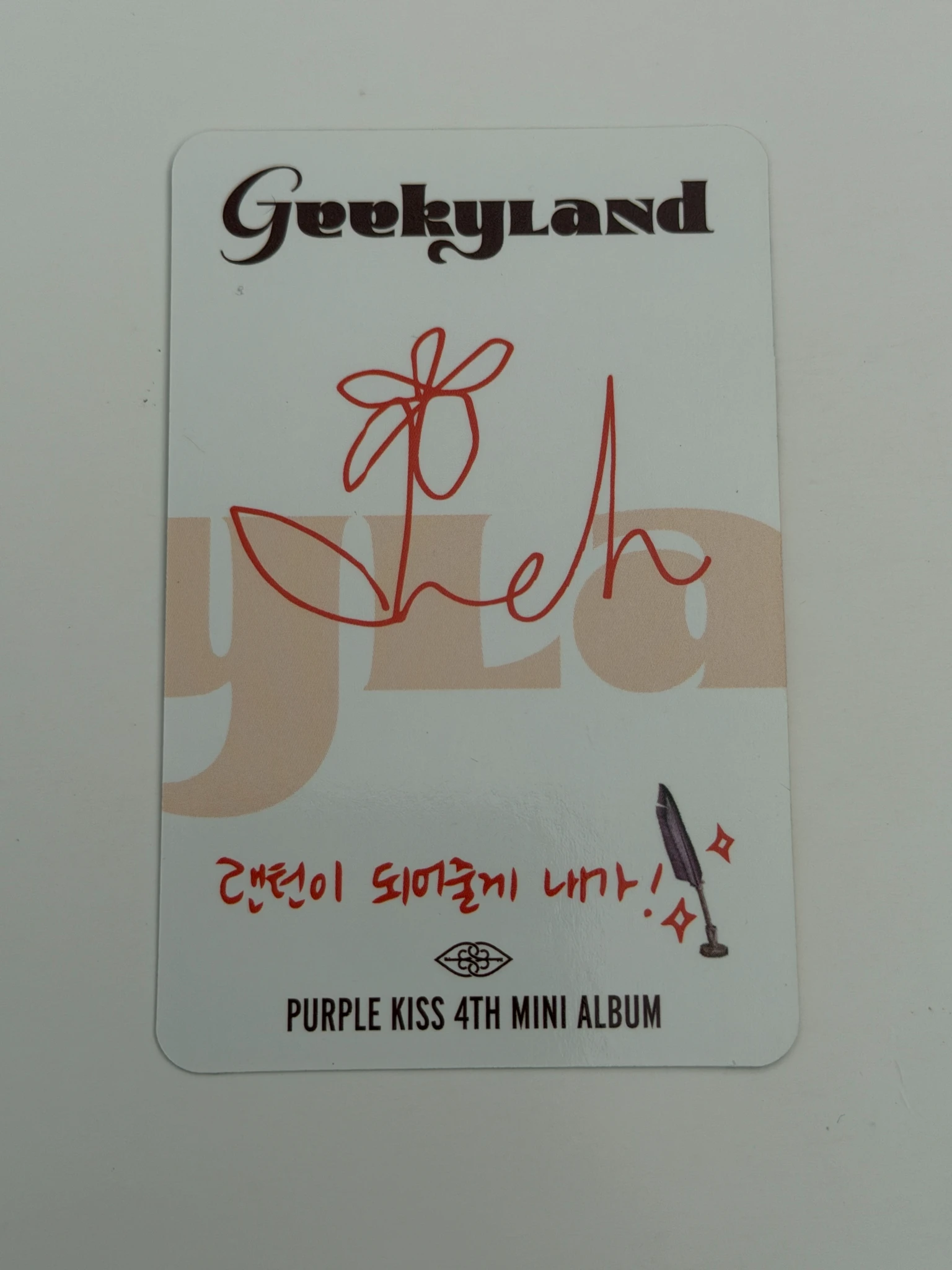 PURPLE KISS Ireh PURPLE KISS - Ireh - Geekyland Album album photocard digipack version listing photo 2