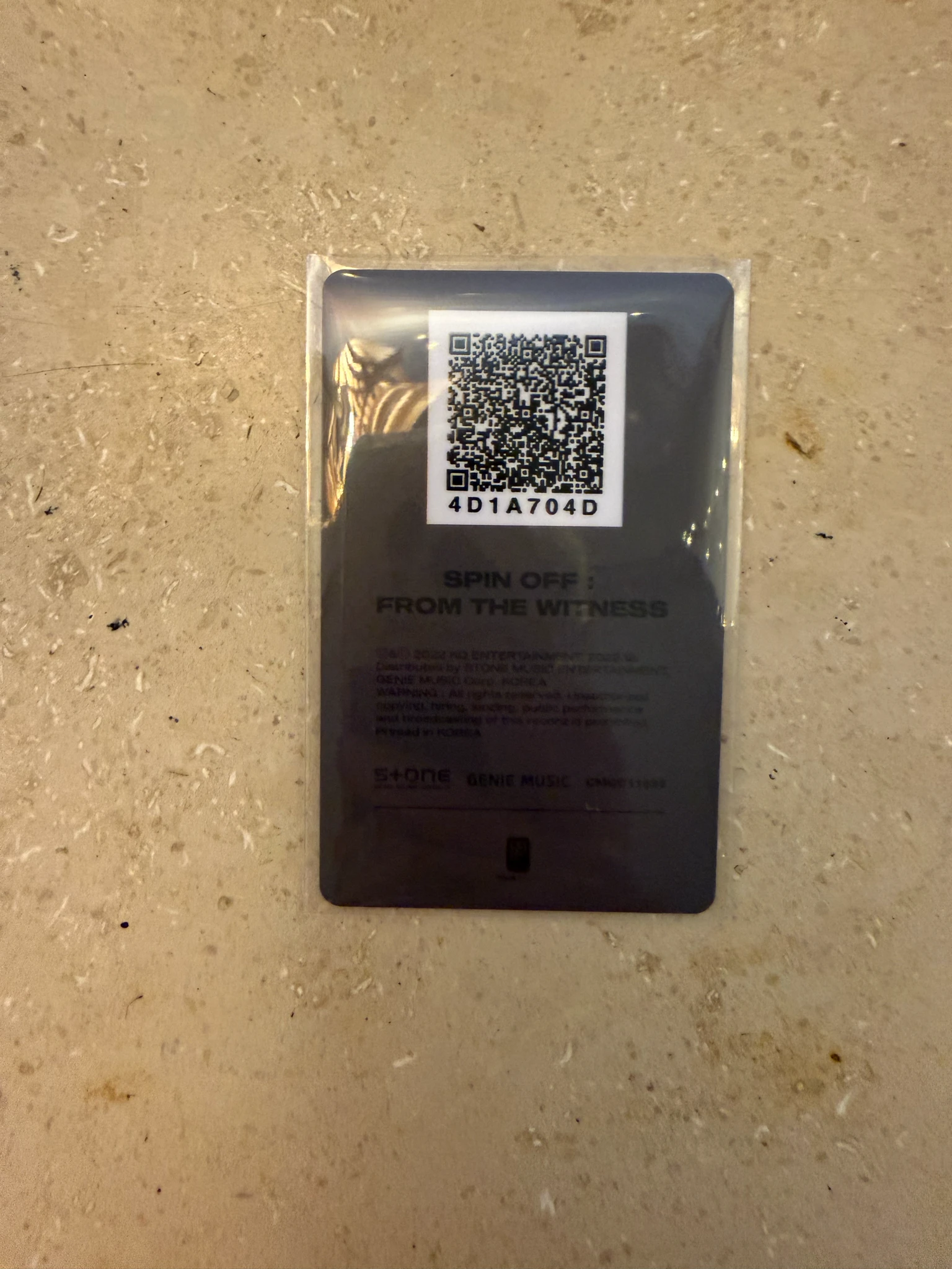 ATEEZ Mingi ATEEZ - Mingi - SPIN OFF : FROM THE WITNESS Album album photocard Z version qr card listing photo 2