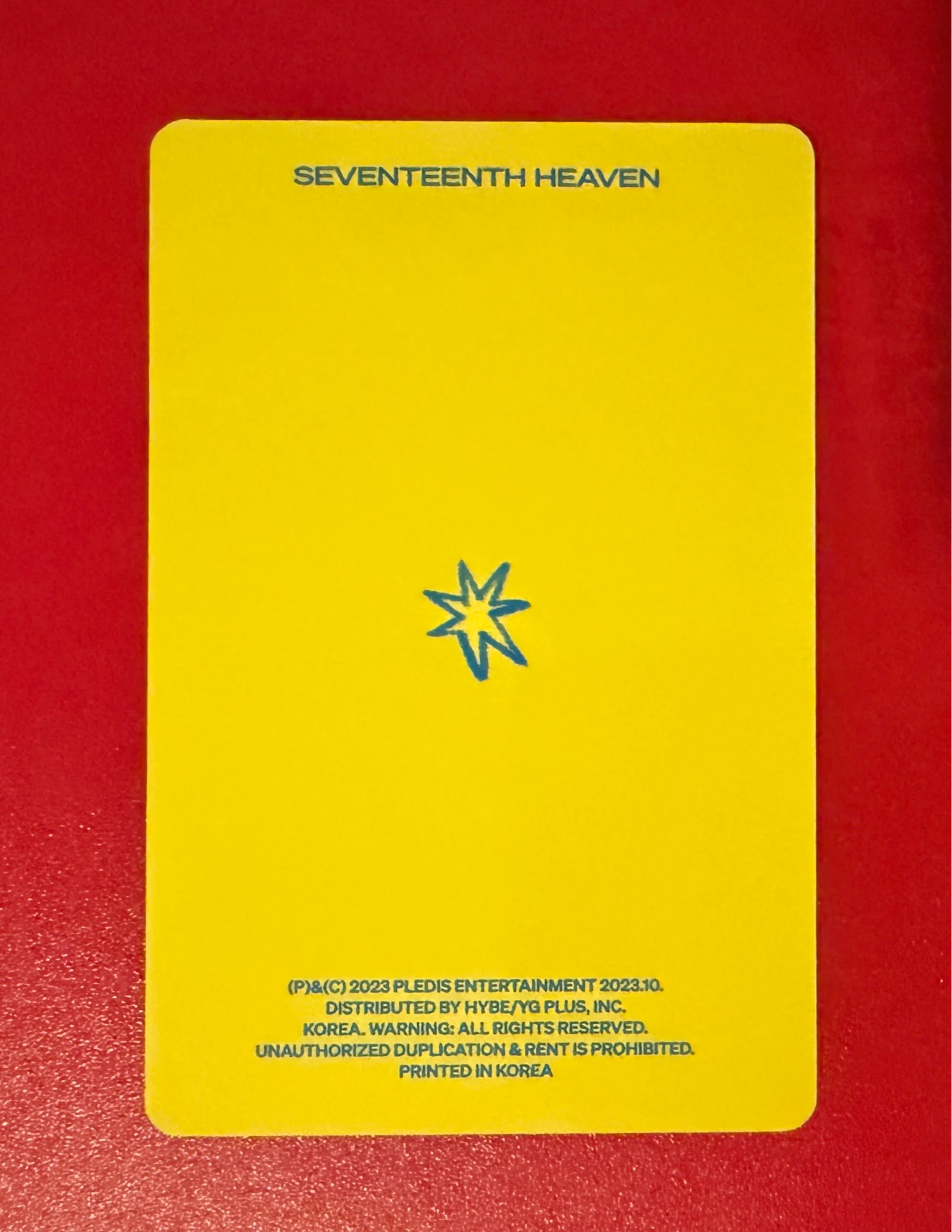 SEVENTEEN Jeonghan SEVENTEEN - Jeonghan - Seventeenth Heaven Album photocard set carat version listing photo 2