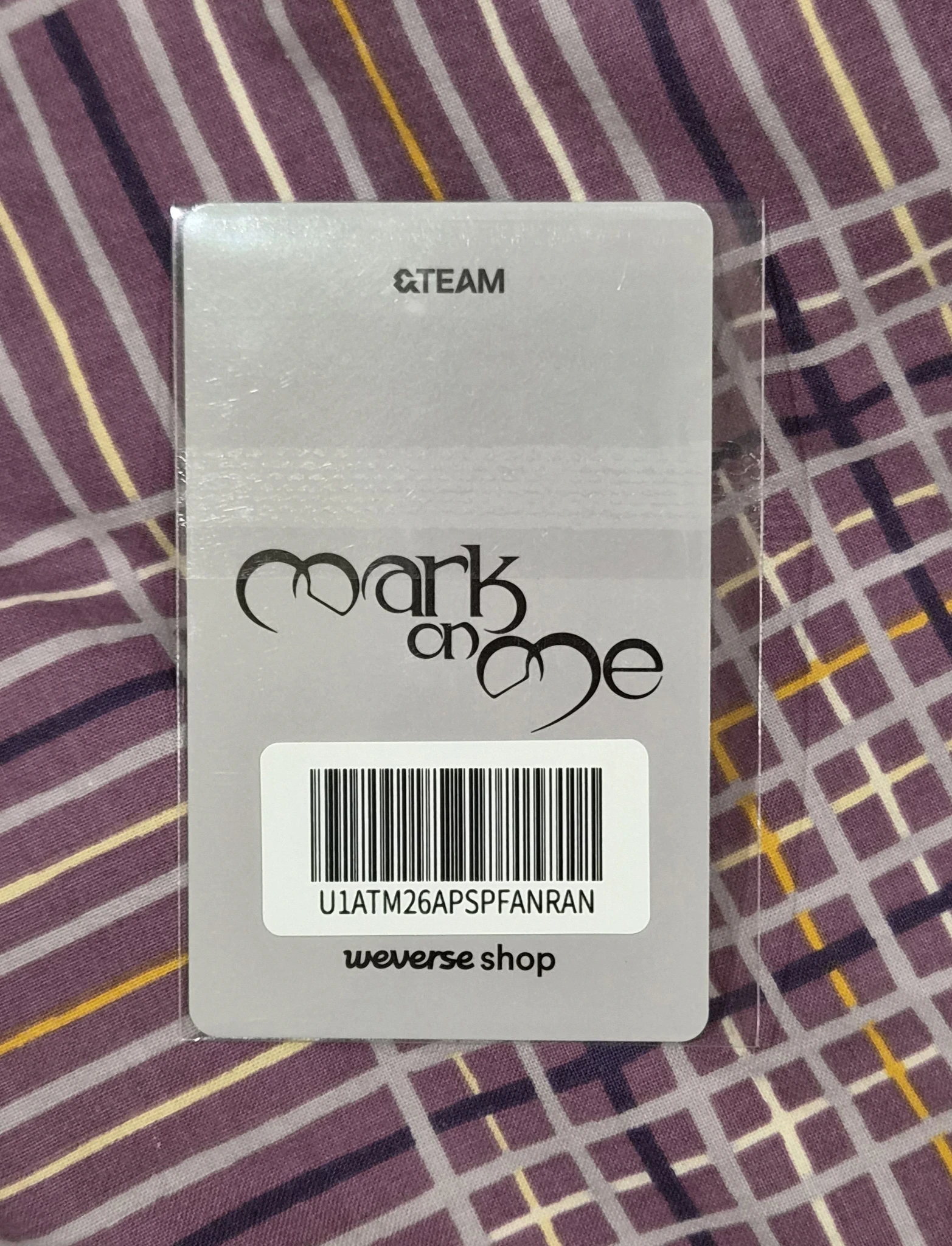 &TEAM Fuma &TEAM - Fuma - Mark on Me Album weverse global shop (wvg) offline fansign round 2 listing photo 2