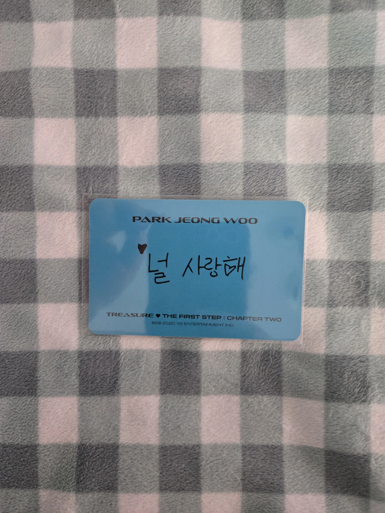 TREASURE Park Jeongwoo TREASURE - Park Jeongwoo - THE FIRST STEP: CHAPTER TWO Album album photocard black version 01 listing photo 2
