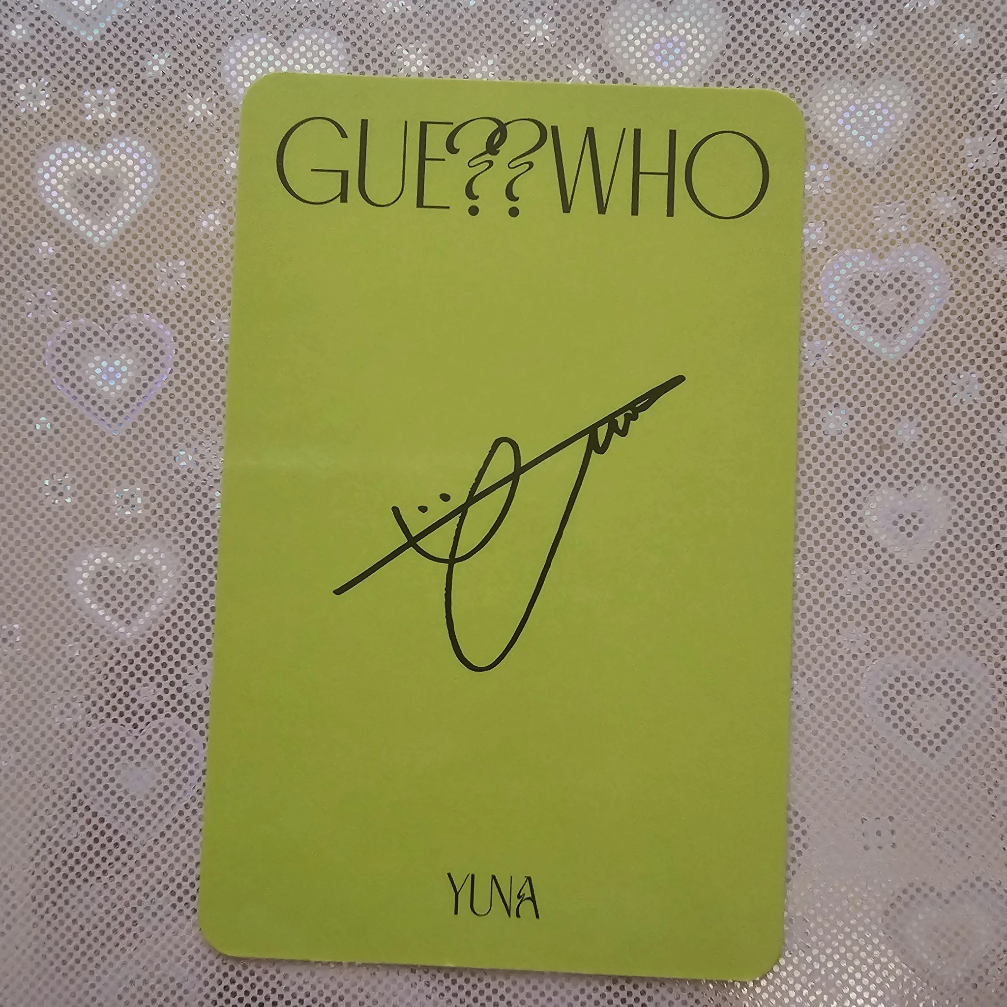 ITZY Yuna ITZY - Yuna - GUESS WHO Album album photocard standard version listing photo 2