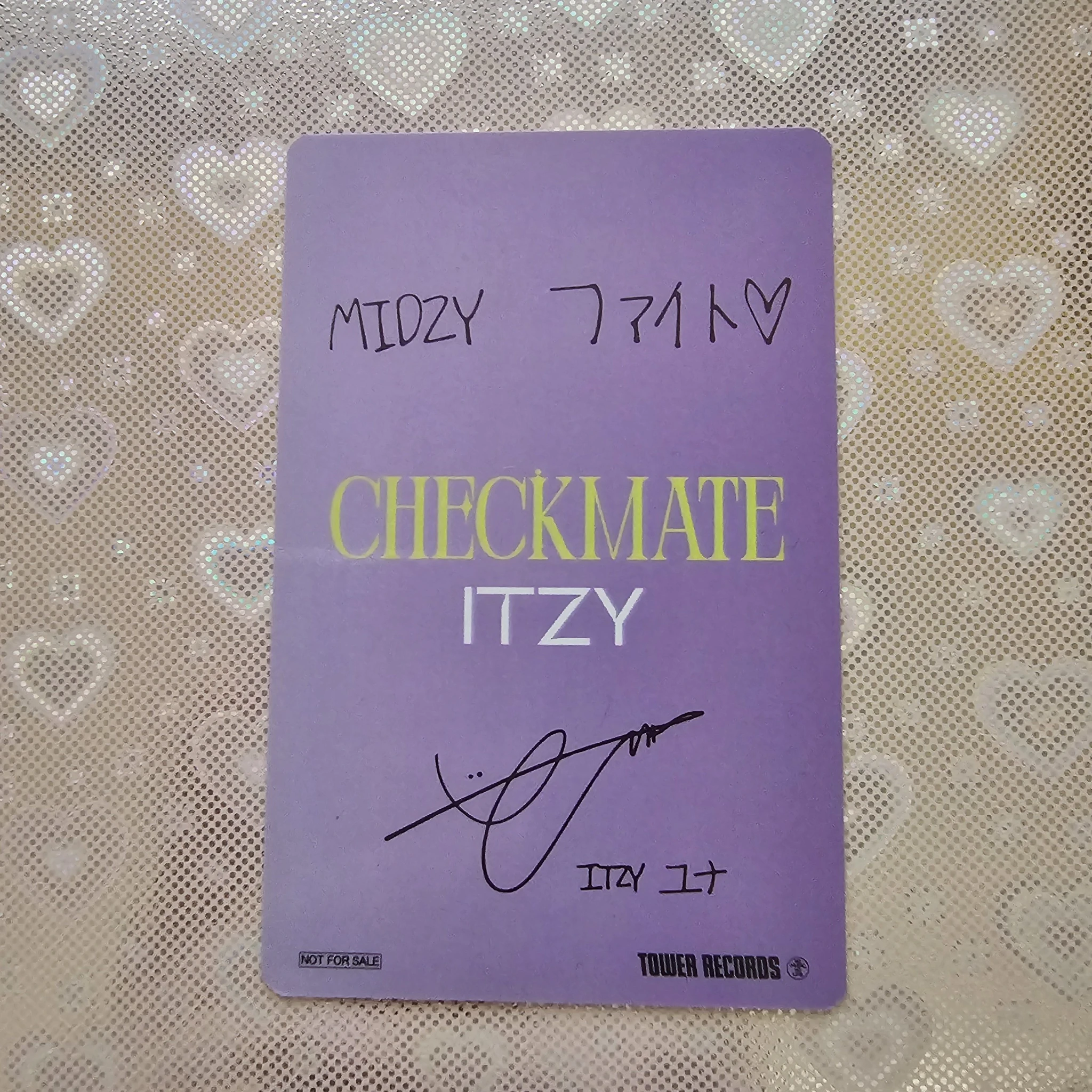 ITZY Yuna ITZY - Yuna - CHECKMATE Album tower records pob (pre-order benefit) listing photo 2