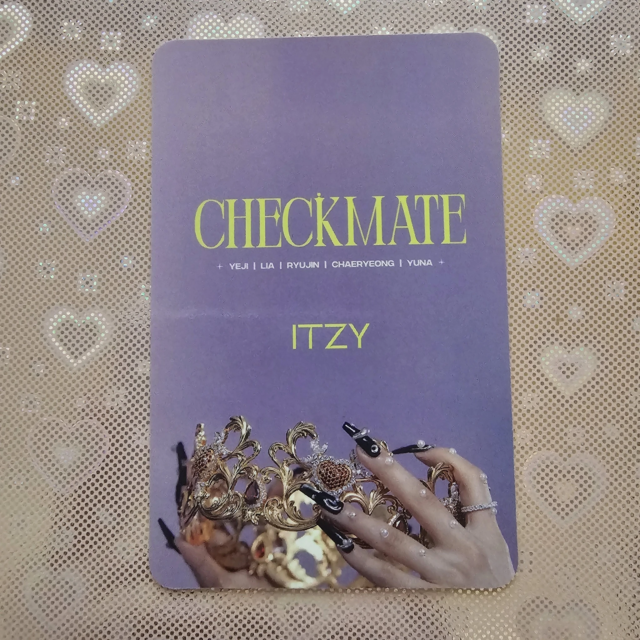 ITZY Yuna ITZY - Yuna - CHECKMATE Album synnara pob (pre-order benefit) polaroid listing photo 2