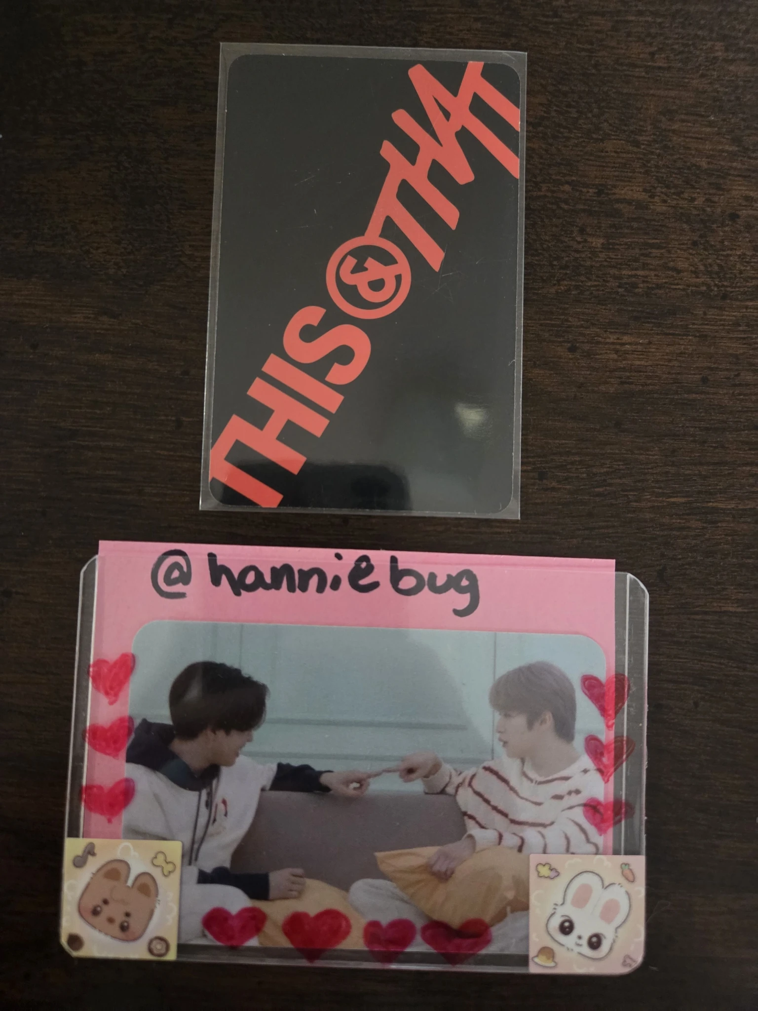 Stray Kids Stray Kids - Hyunjin & I.N - This & That Album album photocard this version listing photo 2