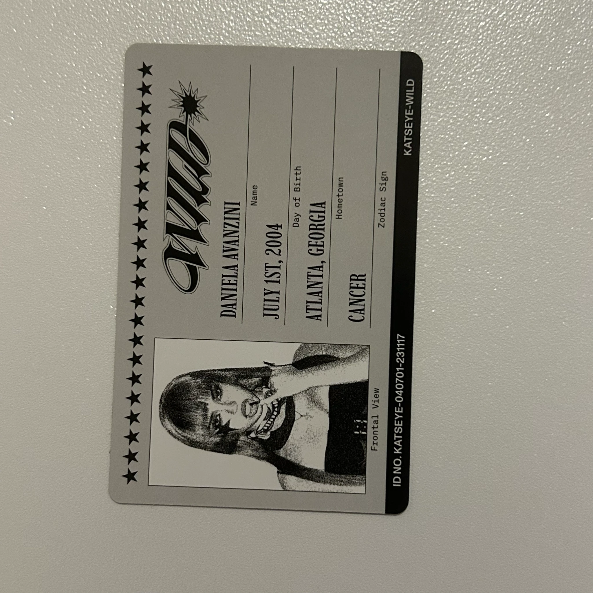 KATSEYE Daniela KATSEYE - Daniela - WILD Album album photocard member version version 2 bad image - replace listing photo 2
