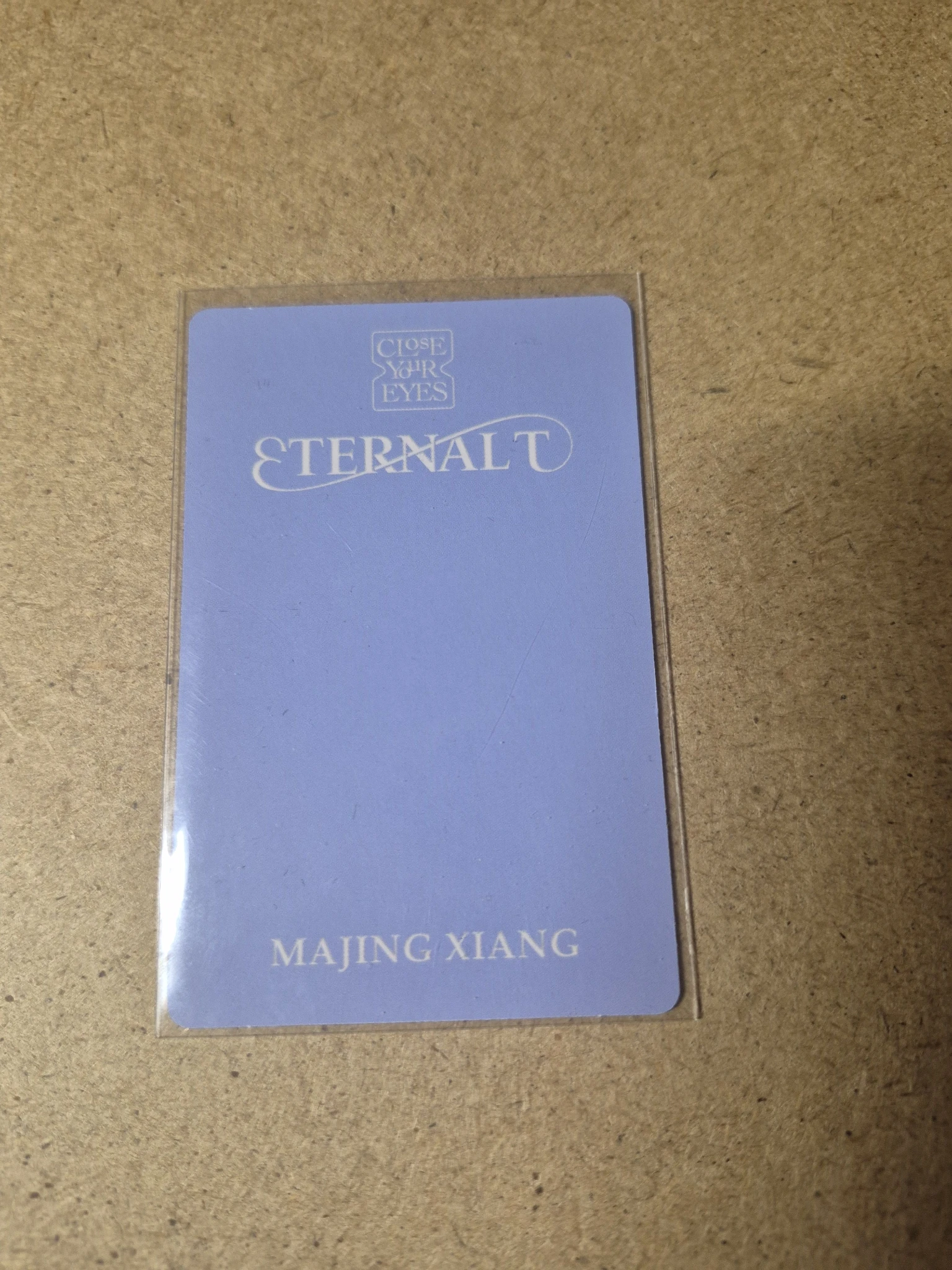 CLOSE YOUR EYES Ma Jingxiang CLOSE YOUR EYES - Ma Jingxiang - ETERNALT Album album photocard photobook version listing photo 2