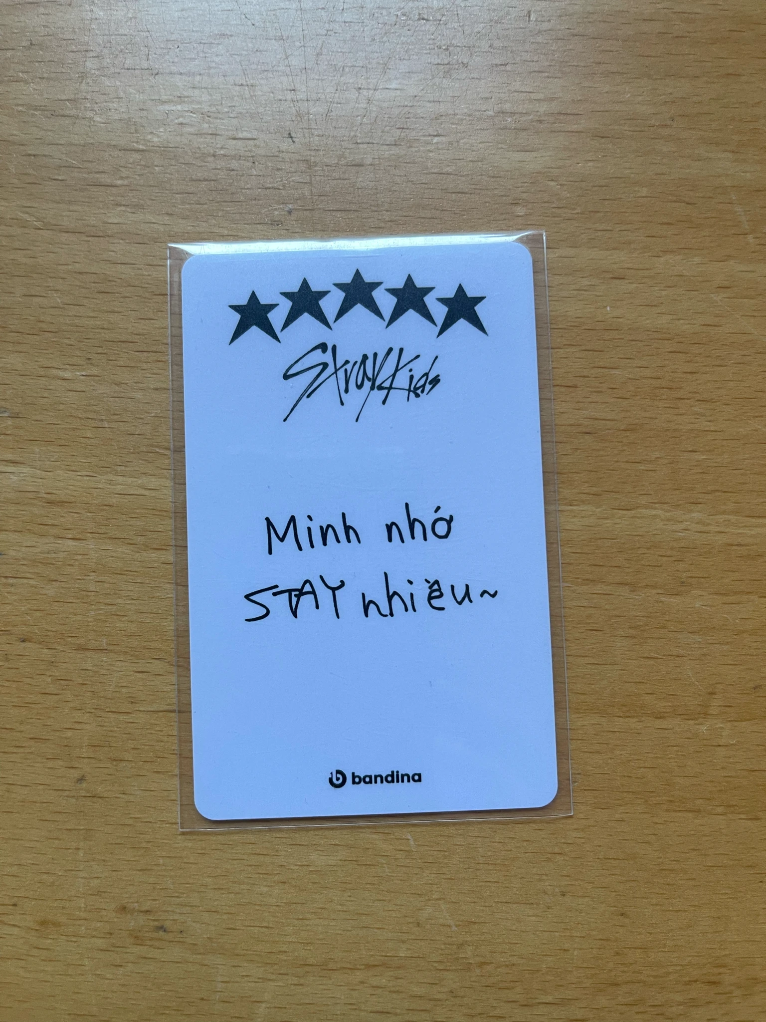Stray Kids Hyunjin Stray Kids - Hyunjin - 5-STAR Album pre-order benefit (pob) bandina pvc card listing photo 2
