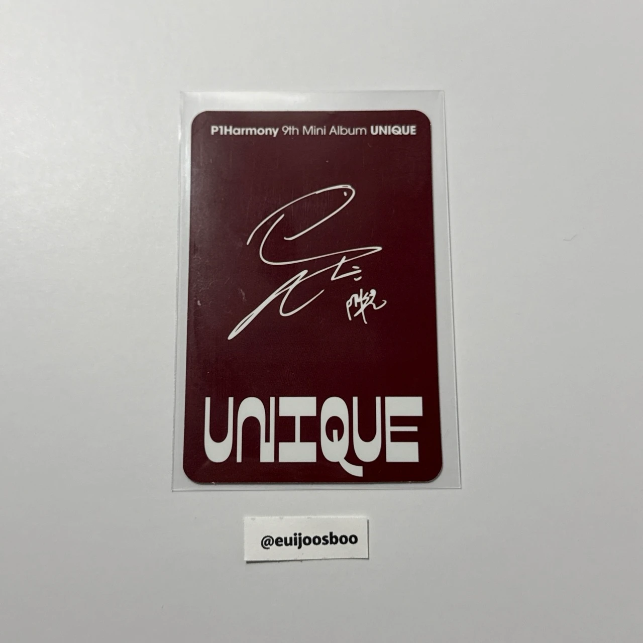 P1Harmony Soul P1Harmony - Soul - UNIQUE Album album photocard listing photo 2