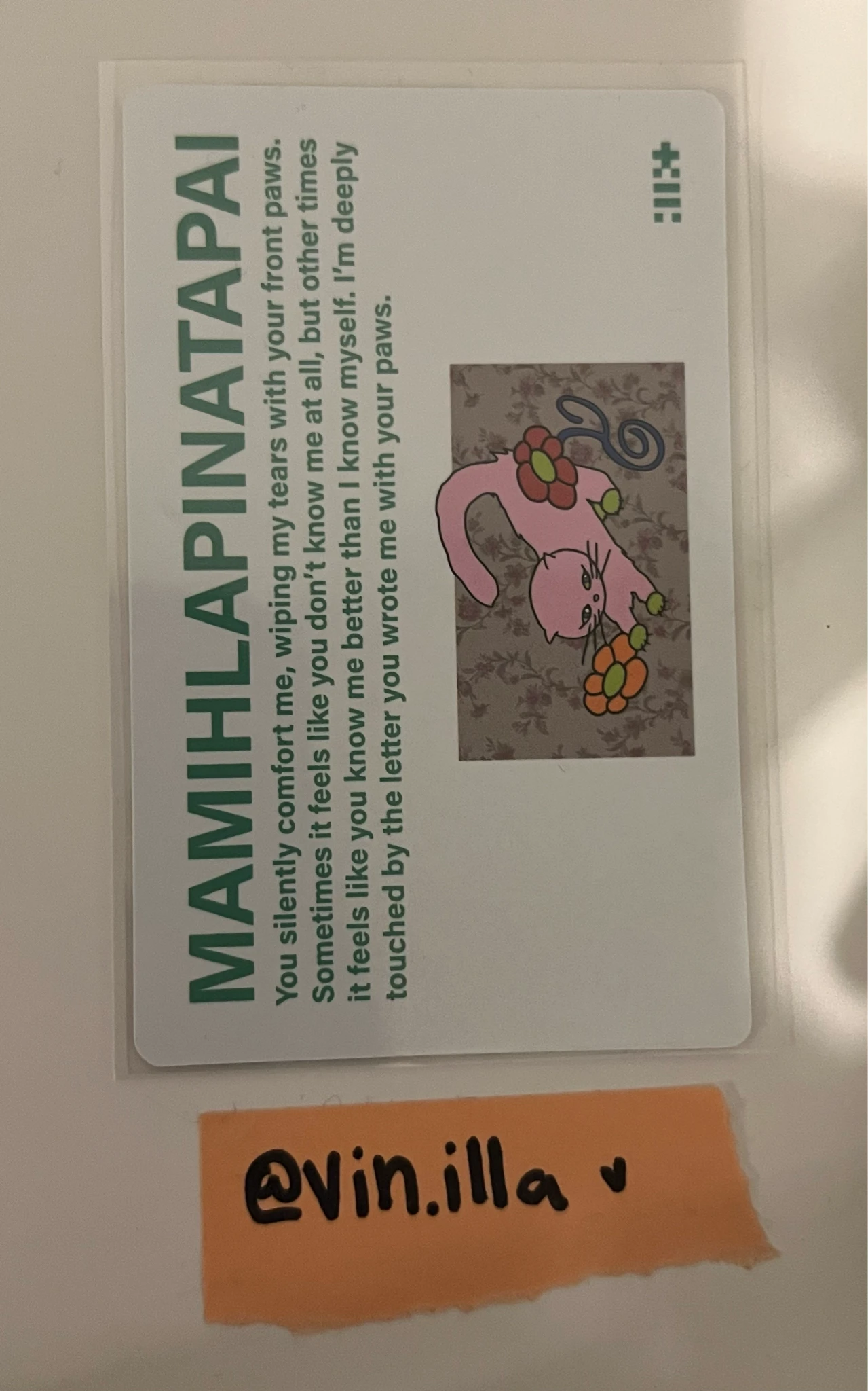ILLIT Moka ILLIT - Moka - MAMIHLAPINATAPAI Album album photocard GRWM version listing photo 2