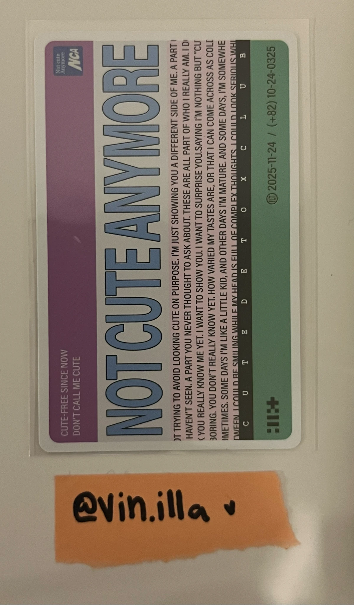 ILLIT Iroha ILLIT - NOT CUTE ANYMORE Album not cute version album photocard listing photo 2