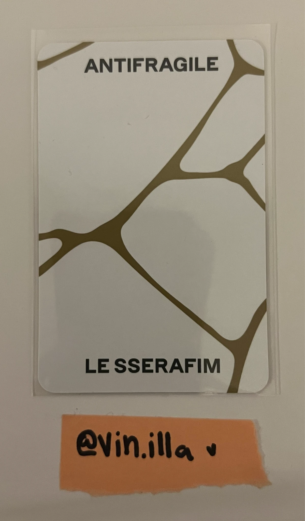 LE SSERAFIM Kim Chaewon LE SSERAFIM - Kim Chaewon - ANTIFRAGILE Album album photocard midnight onyx version listing photo 2