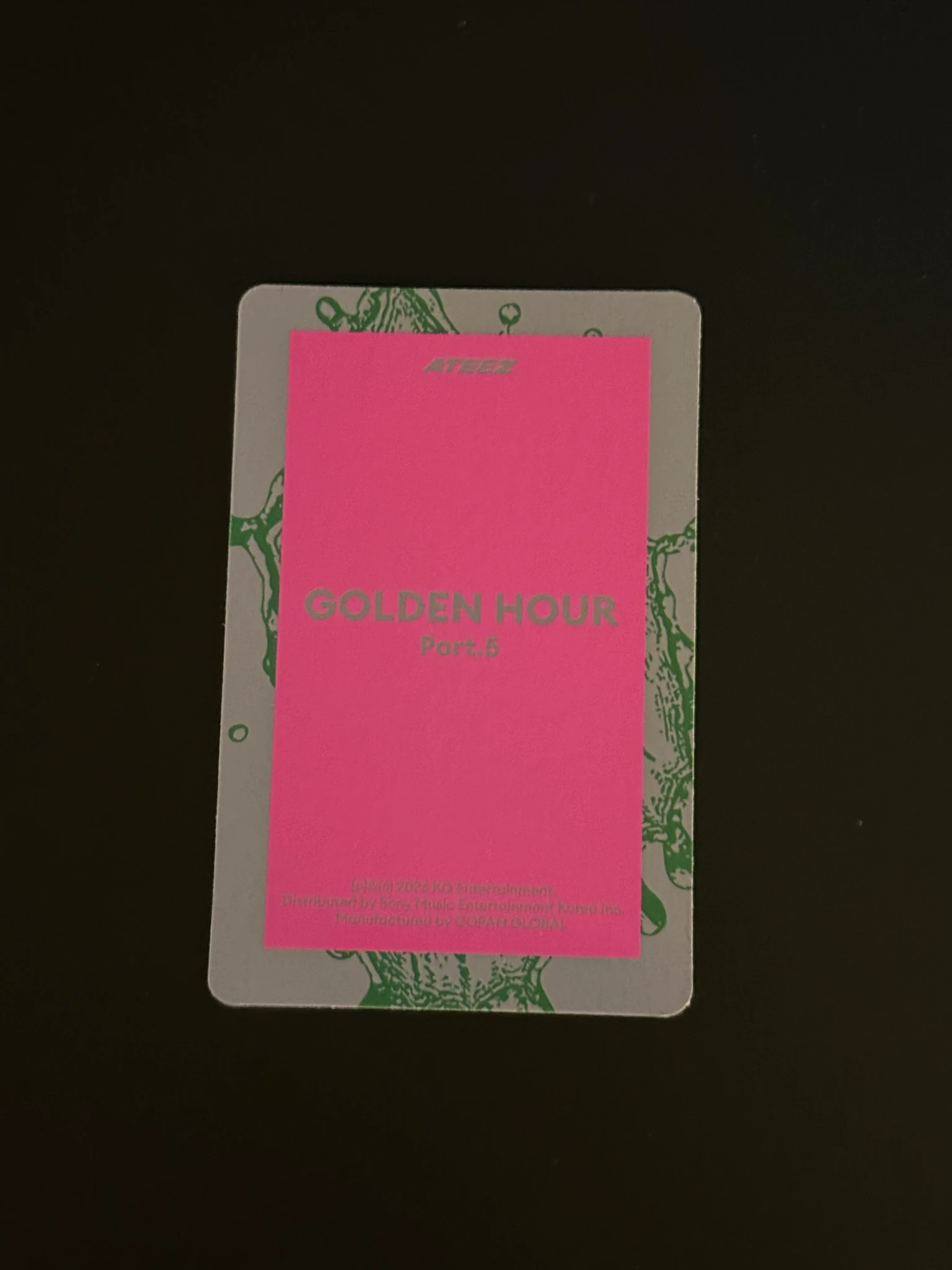 ATEEZ Seonghwa ATEEZ - Seonghwa - GOLDEN HOUR : Part.5 Album keyring version album photocard listing photo 2