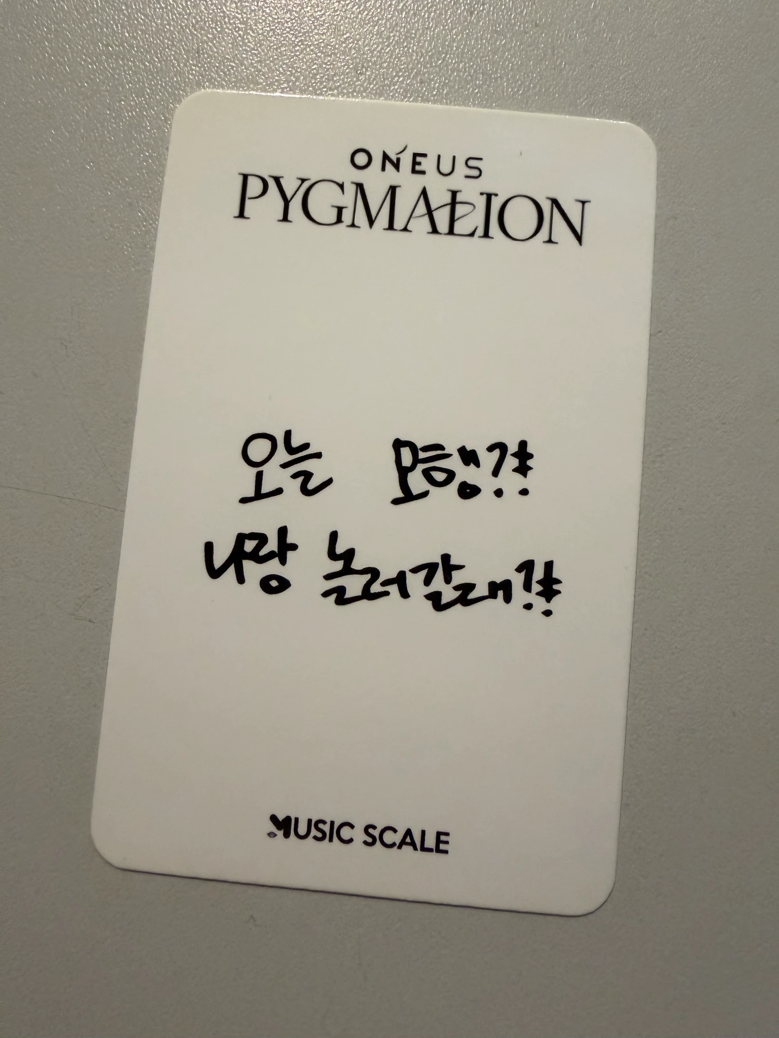 ONEUS Xion ONEUS - Xion - PYGMALION Album music scale round 2 fansign listing photo 2