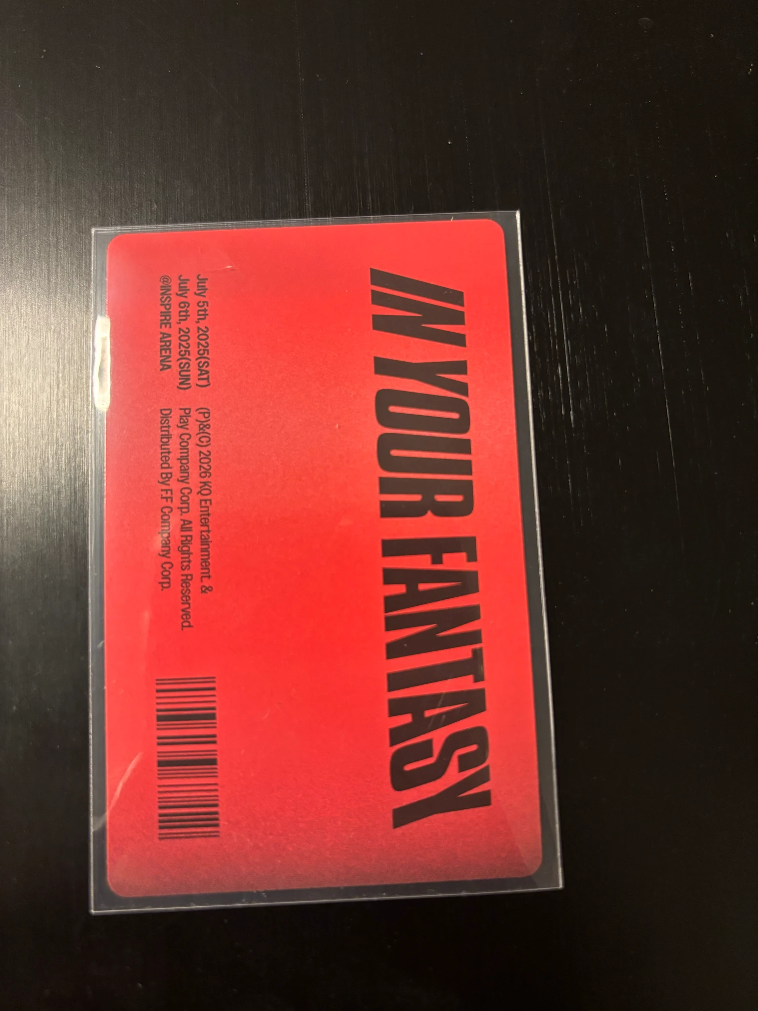ATEEZ Wooyoung ATEEZ - Wooyoung - In Your Fantasy in Incheon DVD/Playcode Other album photocard photocard set listing photo 2