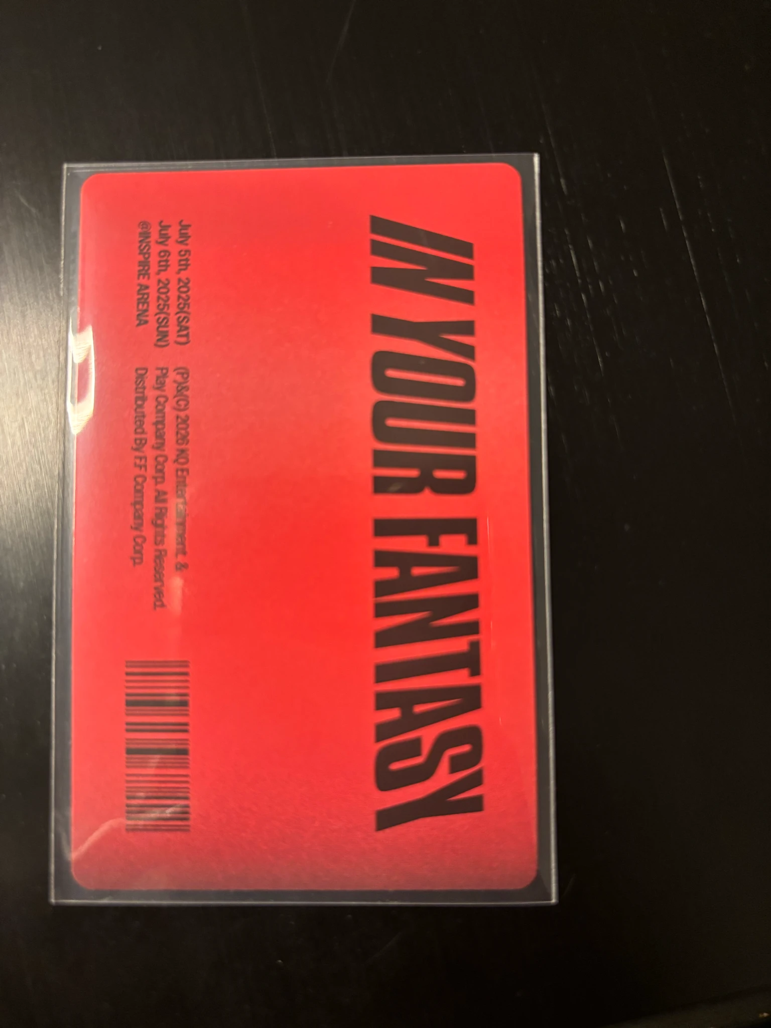 ATEEZ Jongho ATEEZ - Jongho - In Your Fantasy in Incheon DVD/Playcode Other album photocard photocard set listing photo 2