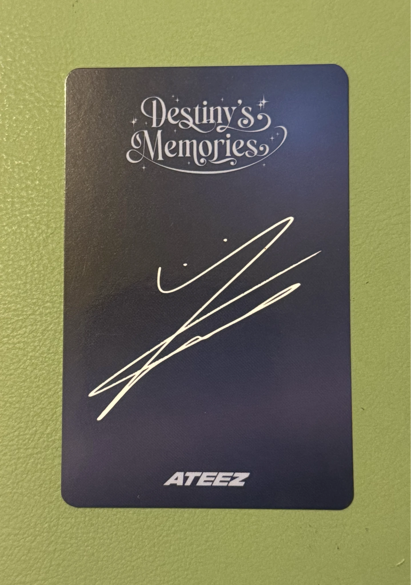 ATEEZ Wooyoung ATEEZ - Wooyoung - Destiny's Memories Exhibition Other trading card listing photo 2