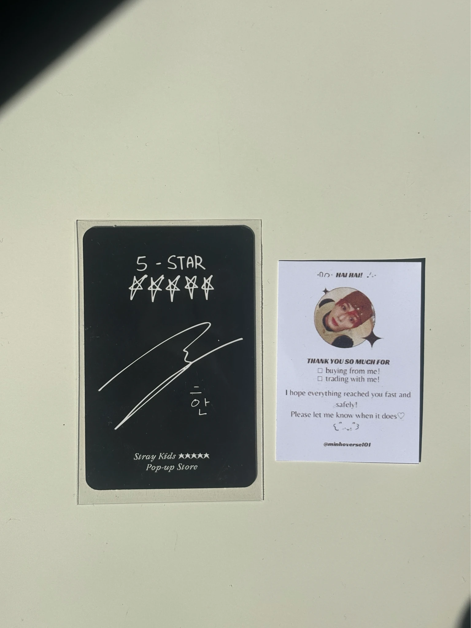 Stray Kids HAN Stray Kids - HAN - 5-Star Pop-Up Store Event pop-up store exhibition stamp listing photo 2