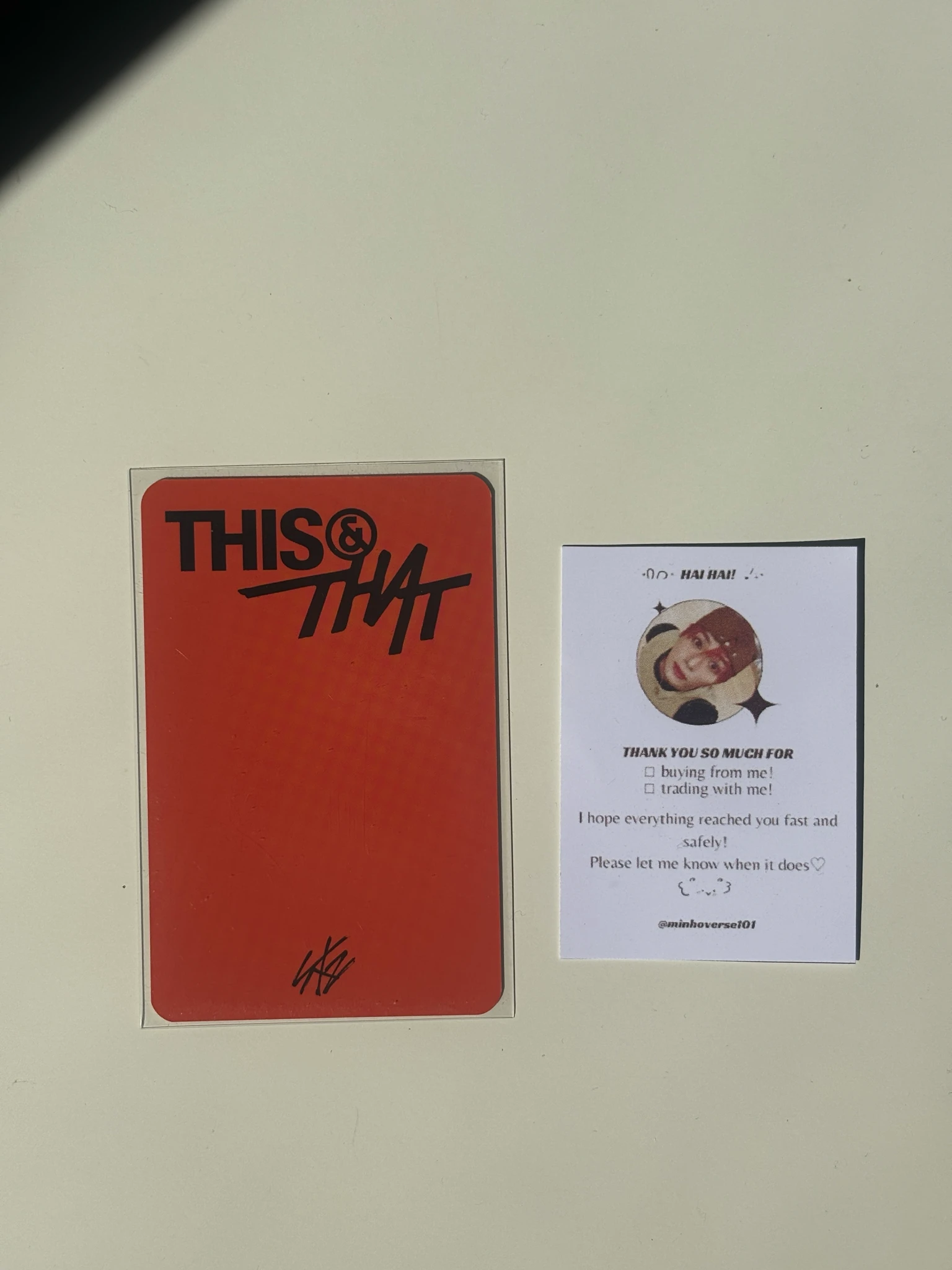 Stray Kids Lee Know Stray Kids - Lee Know - THIS & THAT Album pob (pre-order benefit) musicplant (music plant) listing photo 2