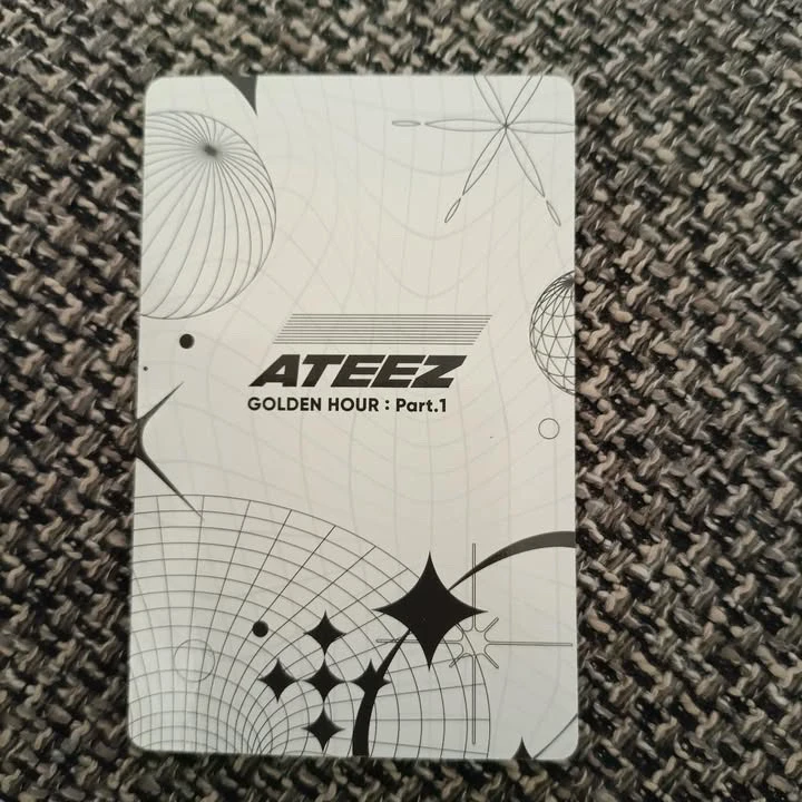 ATEEZ Wooyoung ATEEZ - Wooyoung - Golden Hour : Part.1 Album album photocard europe (EU) exclusive look up version hello82 exclusive listing photo 2