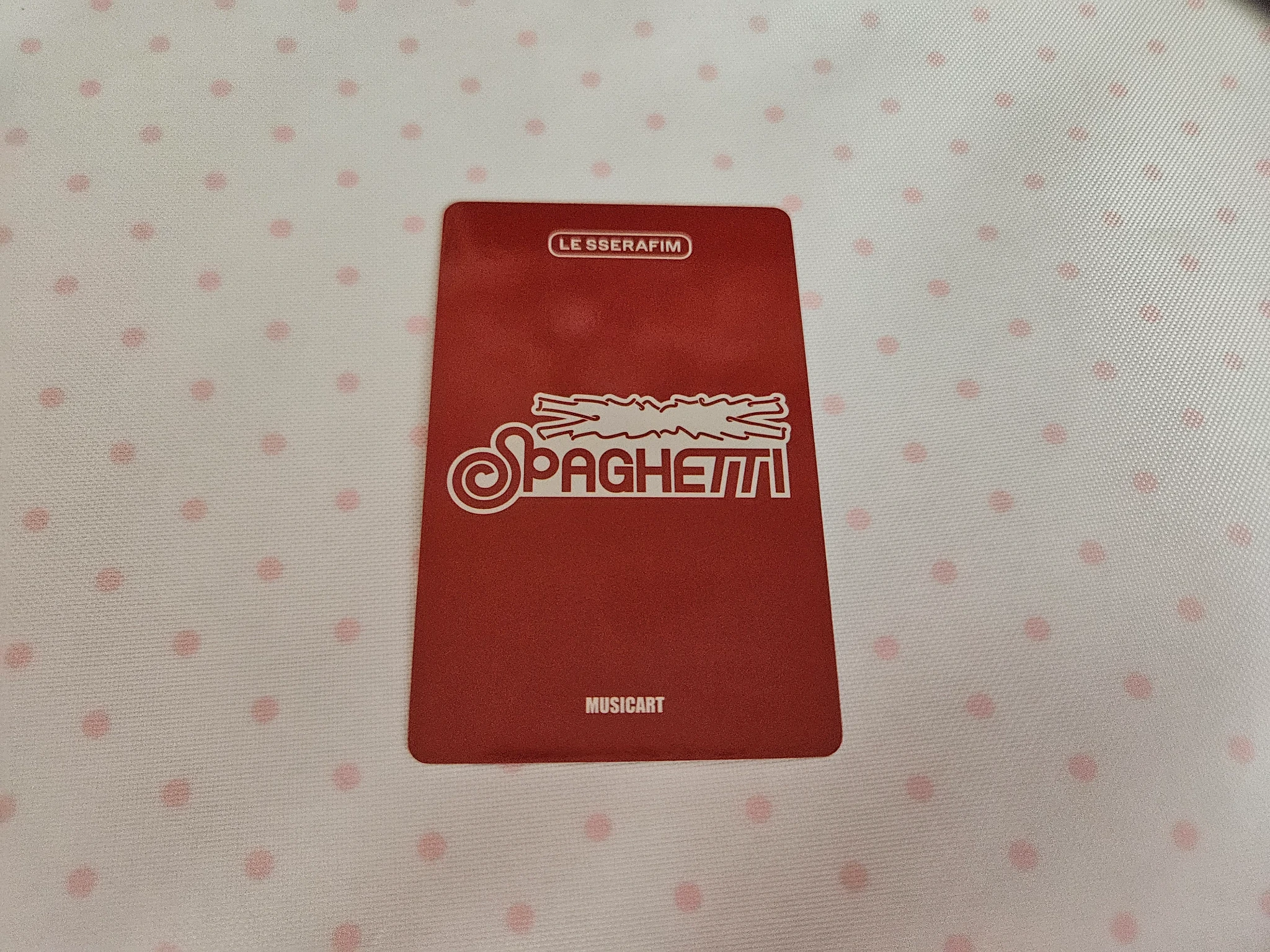 LE SSERAFIM Kim Chaewon LE SSERAFIM - Kim Chaewon - SPAGHETTI Album musicart (music art) fansign listing photo 2