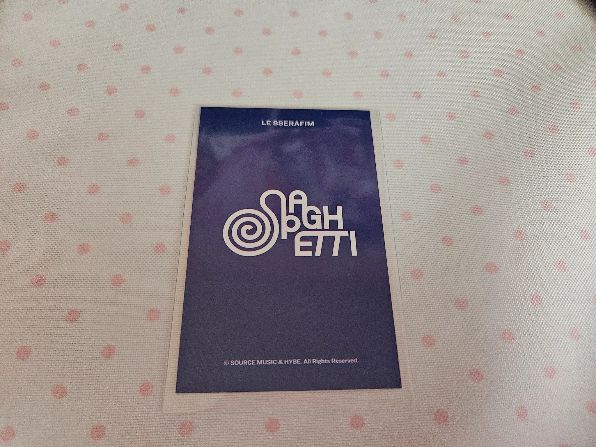 LE SSERAFIM Kim Chaewon LE SSERAFIM - Kim Chaewon - SPAGHETTI Album merch photocard jacket listing photo 2
