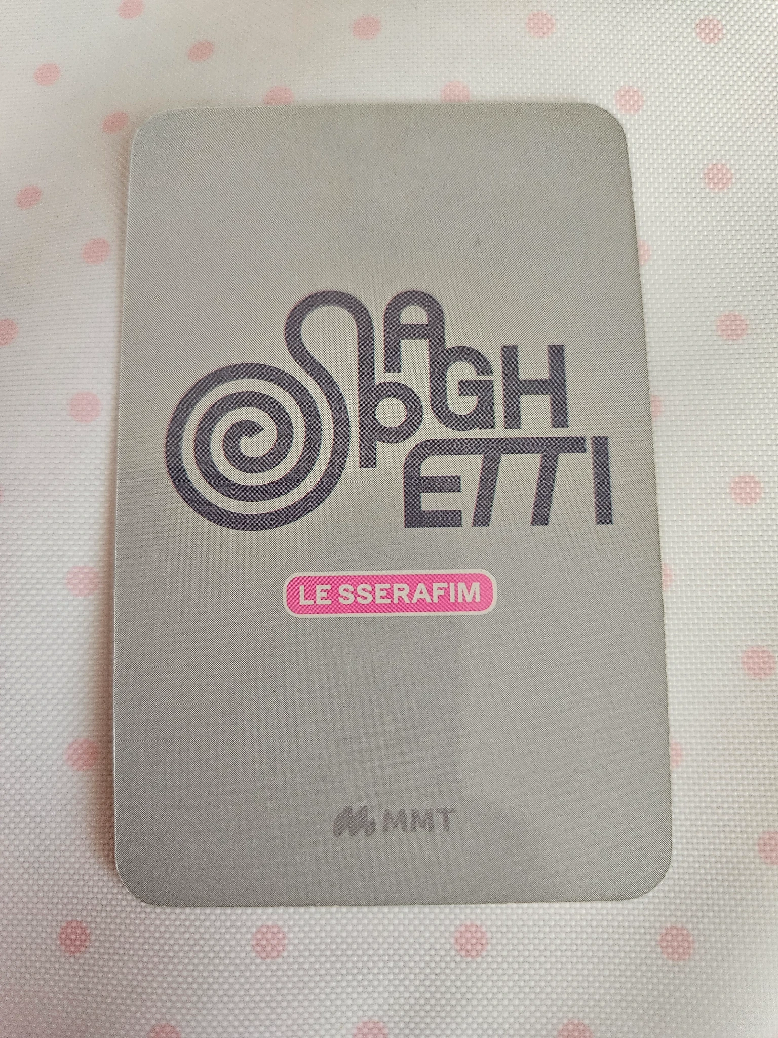 LE SSERAFIM Kim Chaewon LE SSERAFIM - Kim Chaewon - SPAGHETTI Album mymusictaste (mmt) pre-order benefit (pob) compact version listing photo 2