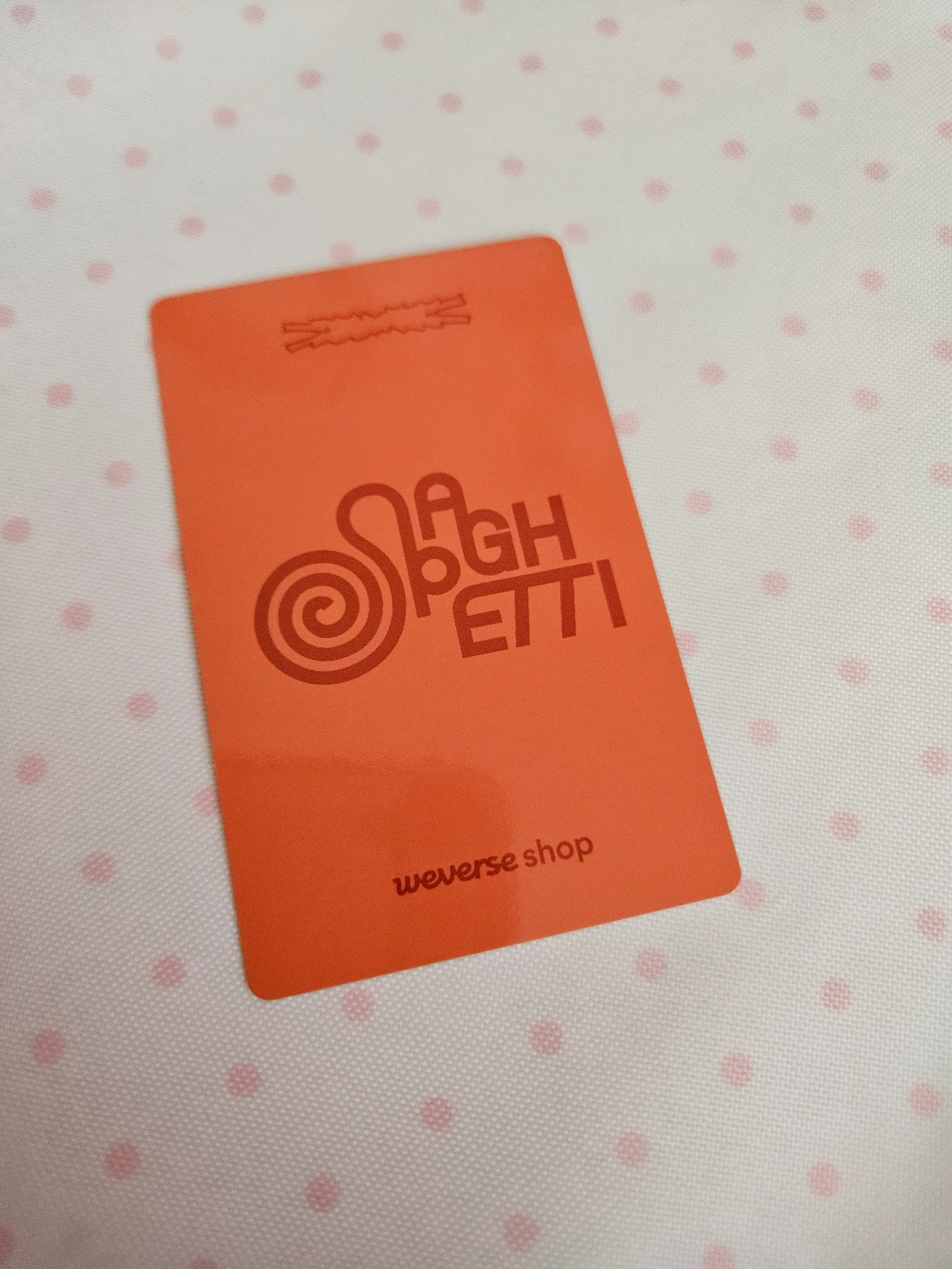 LE SSERAFIM Kim Chaewon LE SSERAFIM - Kim Chaewon - SPAGHETTI Album weverse shop global (wvg) pre-order benefit (pob) standard version listing photo 2