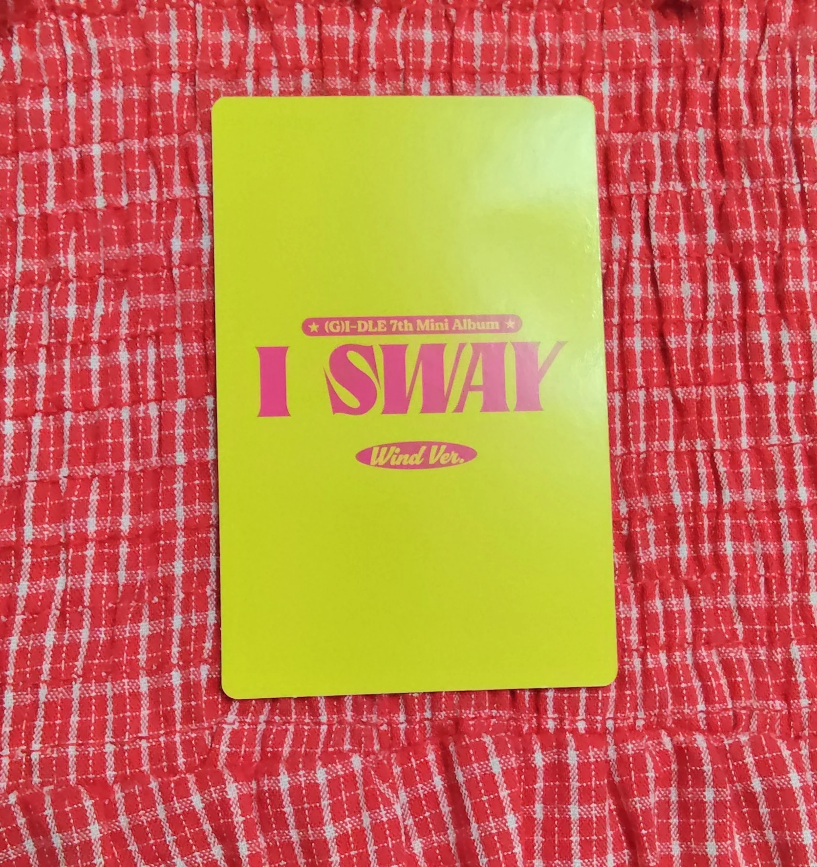 i-dle Shuhua (G)I-DLE - Shuhua - I Sway Album wind ver. standard ver. album photocard listing photo 2