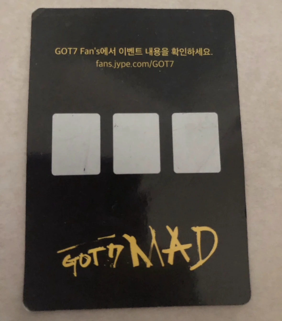 GOT7 Mark GOT7 - Mark - MAD Album album photocard listing photo 2