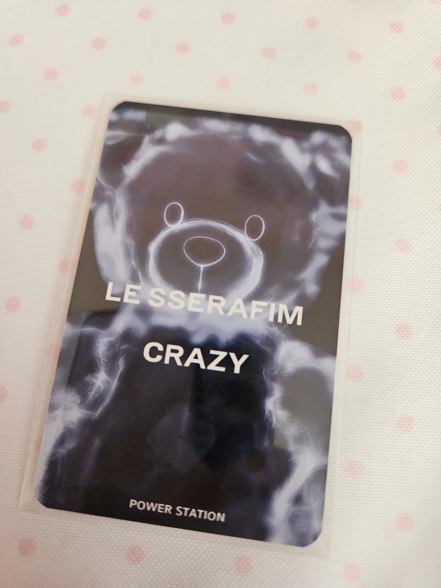 LE SSERAFIM Kim Chaewon LE SSERAFIM - Kim Chaewon - CRAZY Album powerstation fansign listing photo 2