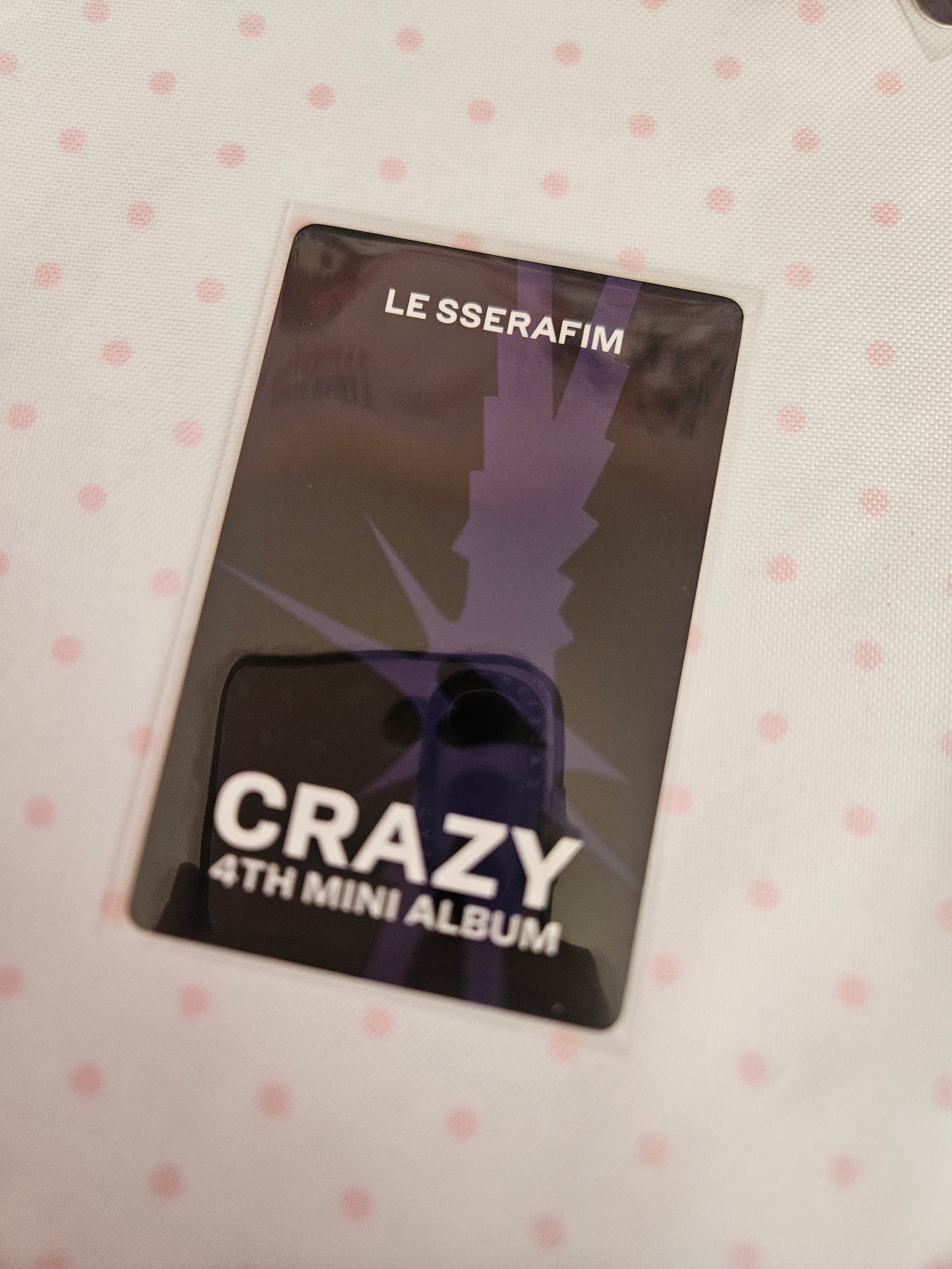 LE SSERAFIM Kim Chaewon LE SSERAFIM - Kim Chaewon - CRAZY Album yizhiyu pre-order benefit round 1 listing photo 2