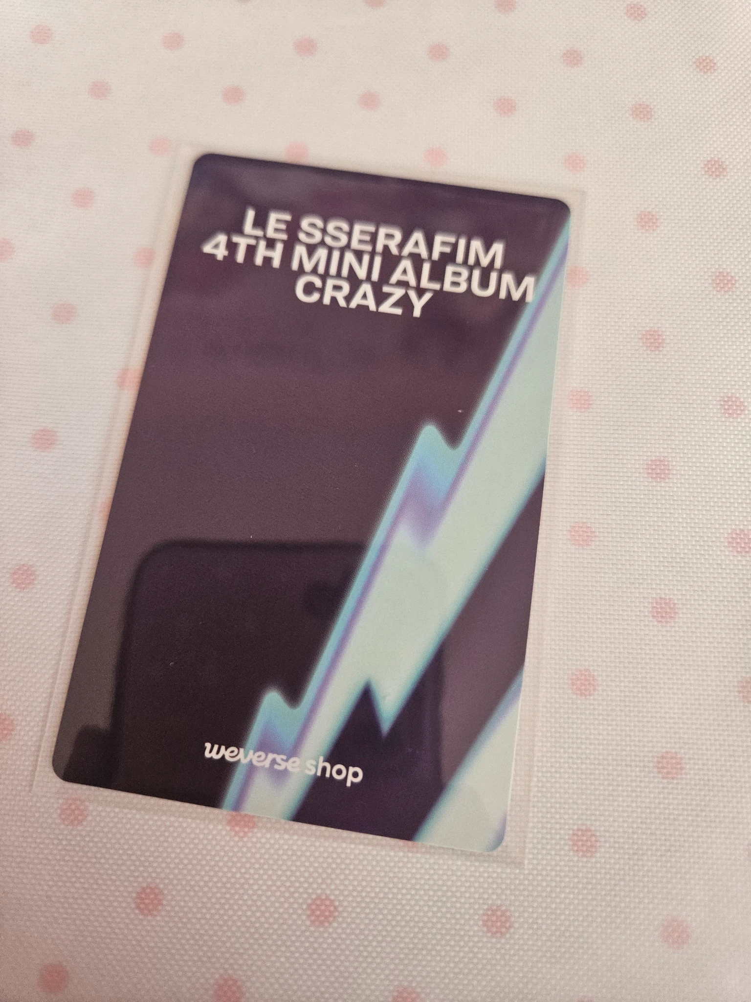 LE SSERAFIM Kim Chaewon LE SSERAFIM - Kim Chaewon - CRAZY Album weverse global video call pre-order benefit listing photo 2