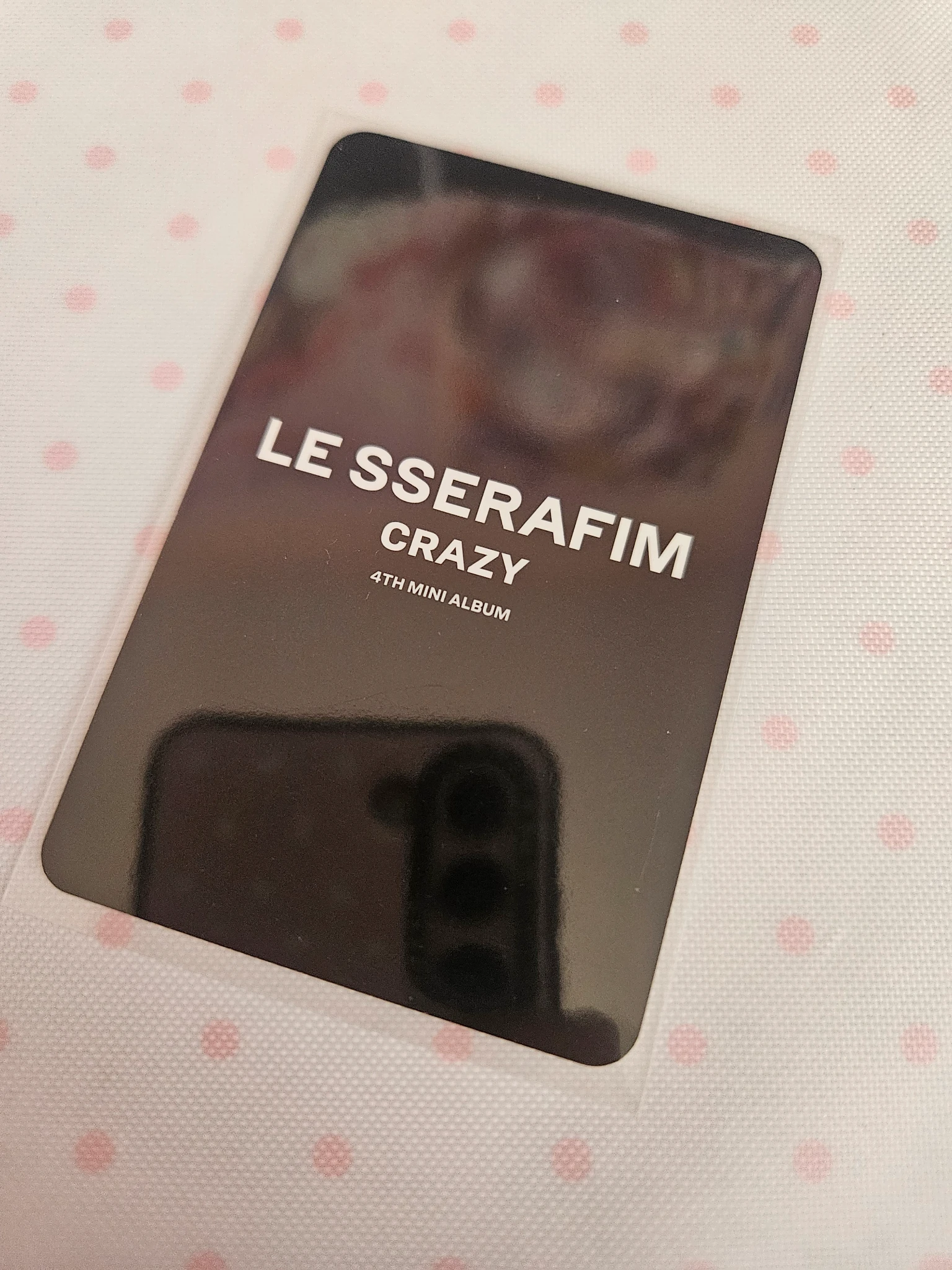 LE SSERAFIM Kim Chaewon LE SSERAFIM - Kim Chaewon - CRAZY Album ktown4u pob (pre-order benefit) listing photo 2