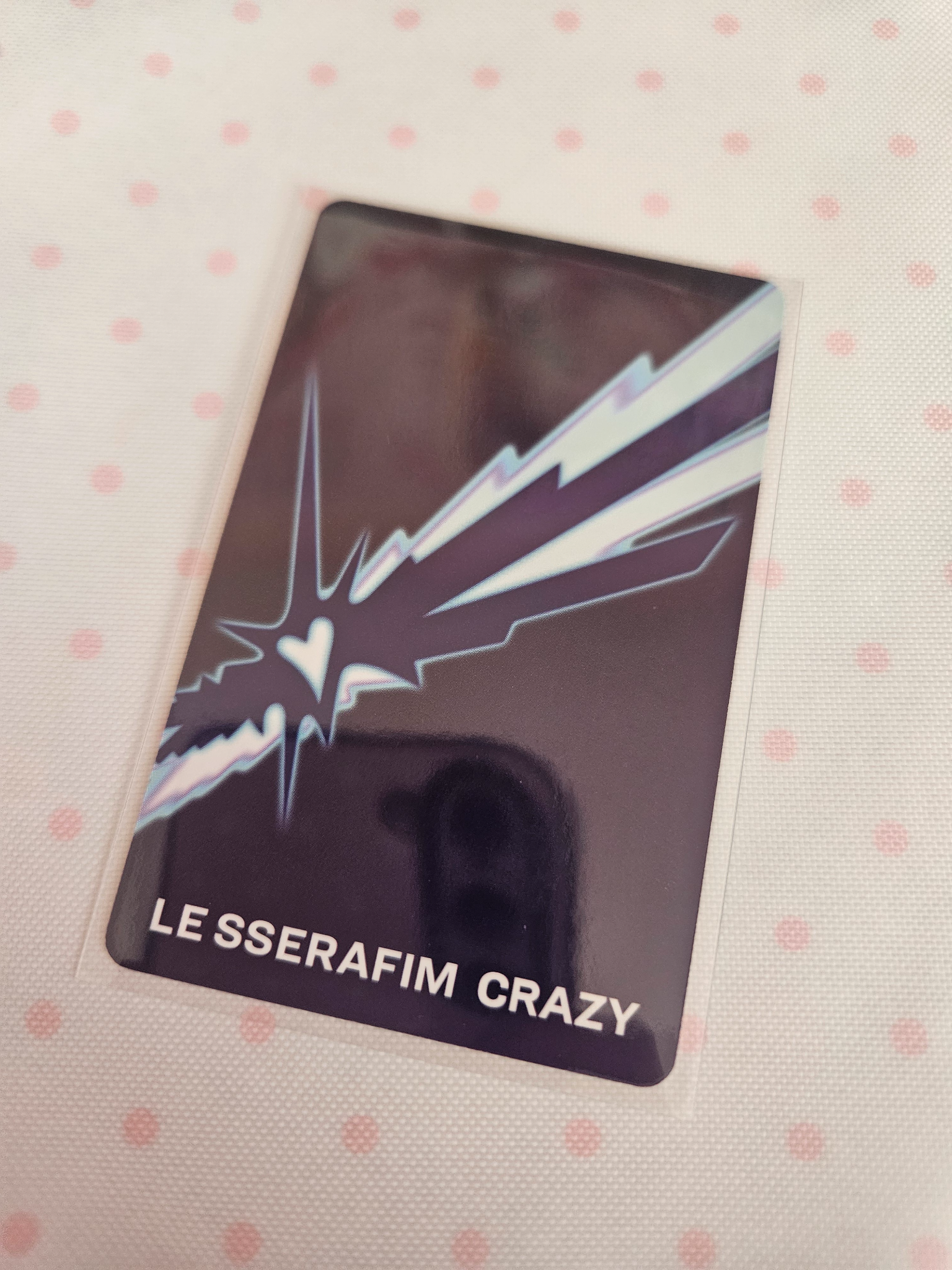LE SSERAFIM Kim Chaewon LE SSERAFIM - Kim Chaewon - CRAZY Album weverse shop japan (wvj) pre-order benefit (pob) holographic (hologram) listing photo 2
