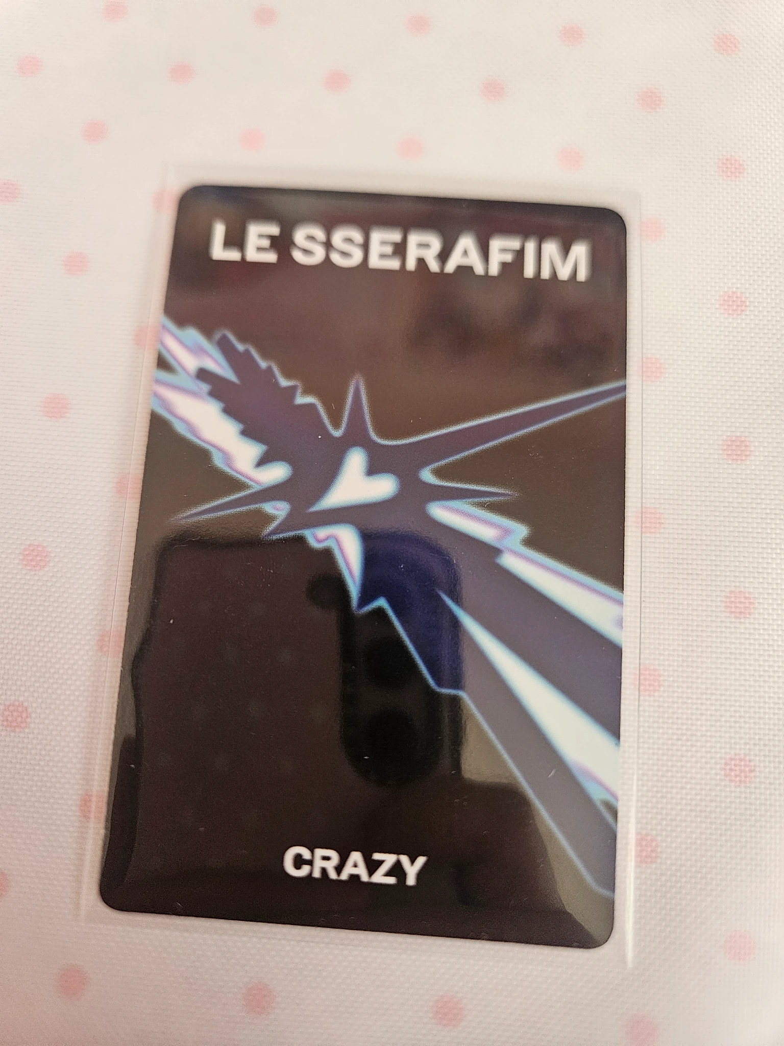 LE SSERAFIM Kim Chaewon LE SSERAFIM - Kim Chaewon - CRAZY Album CU pob (pre-order benefit) listing photo 2