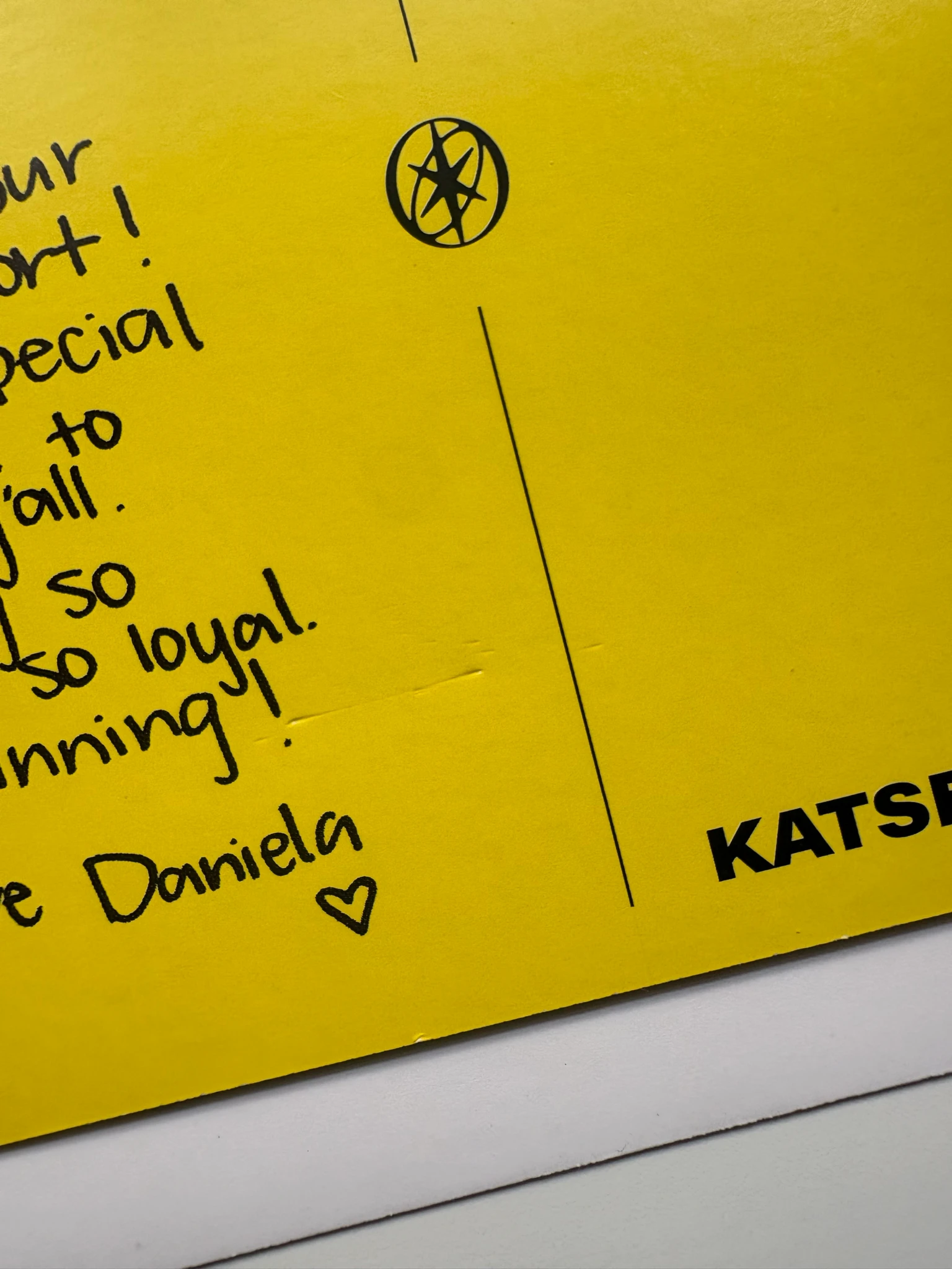 KATSEYE Daniela KATSEYE - Daniela - BEAUTIFUL CHAOS Album postcard chaotic version listing photo 2