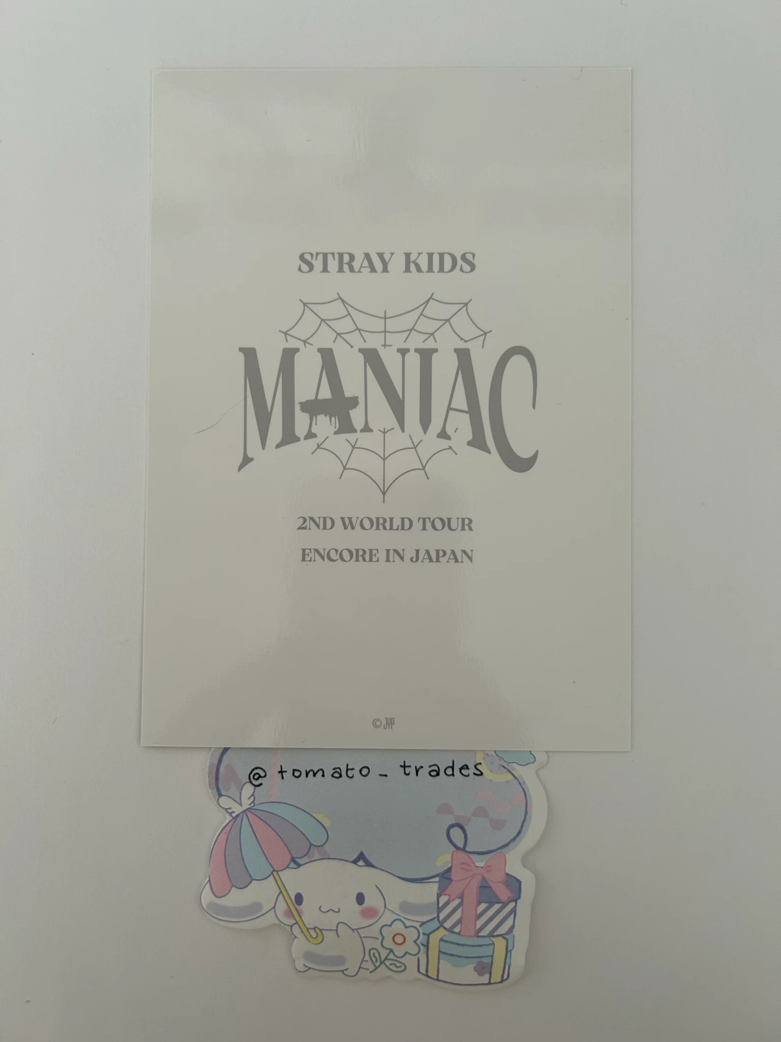 Stray Kids Changbin Stray Kids - Changbin - Maniac World Tour Event merch photocard trading card japan listing photo 2